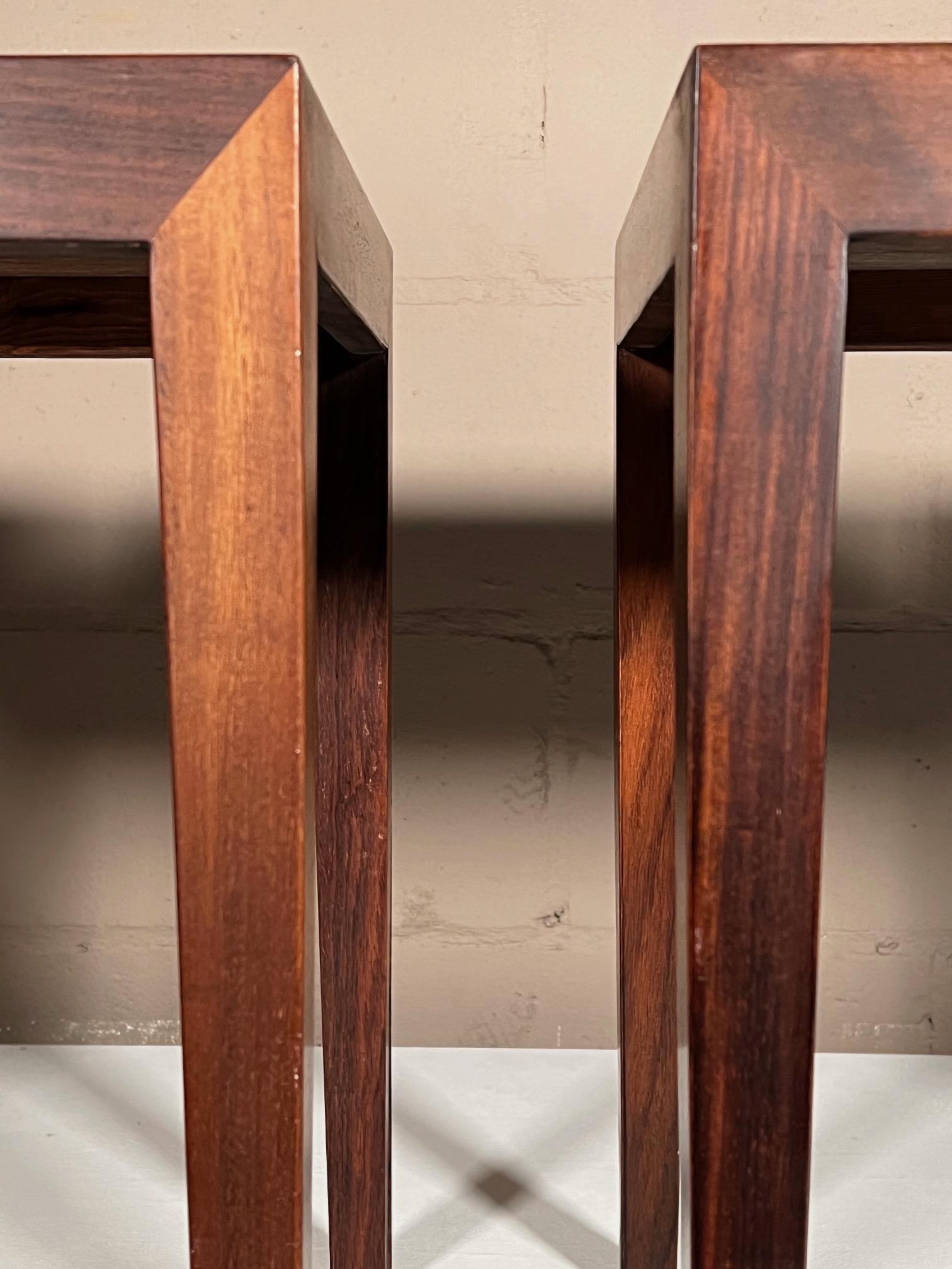 Pair of Side Tables by Severin Hansen in Rosewood 1