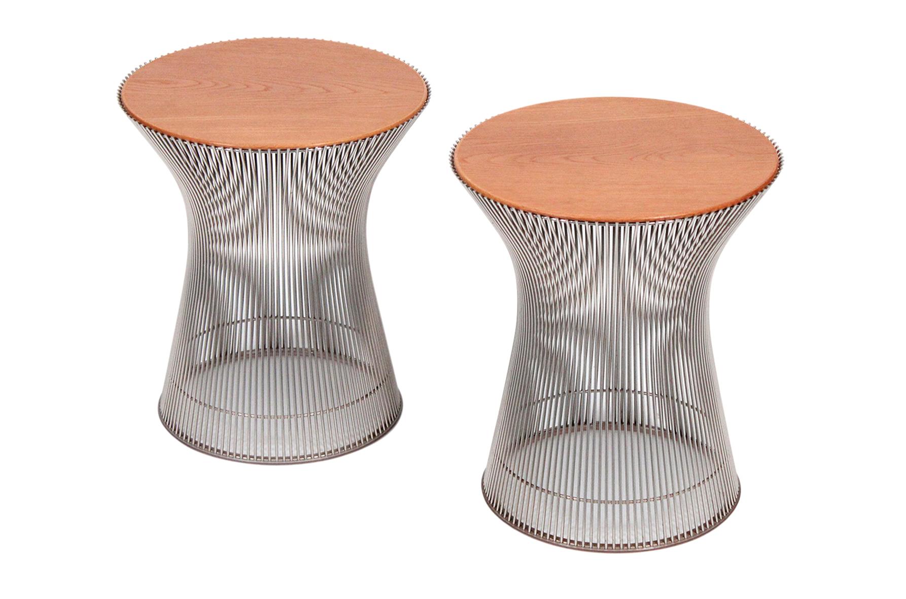 Mid-Century Modern Pair of Side Tables by Warren Platner for Knoll