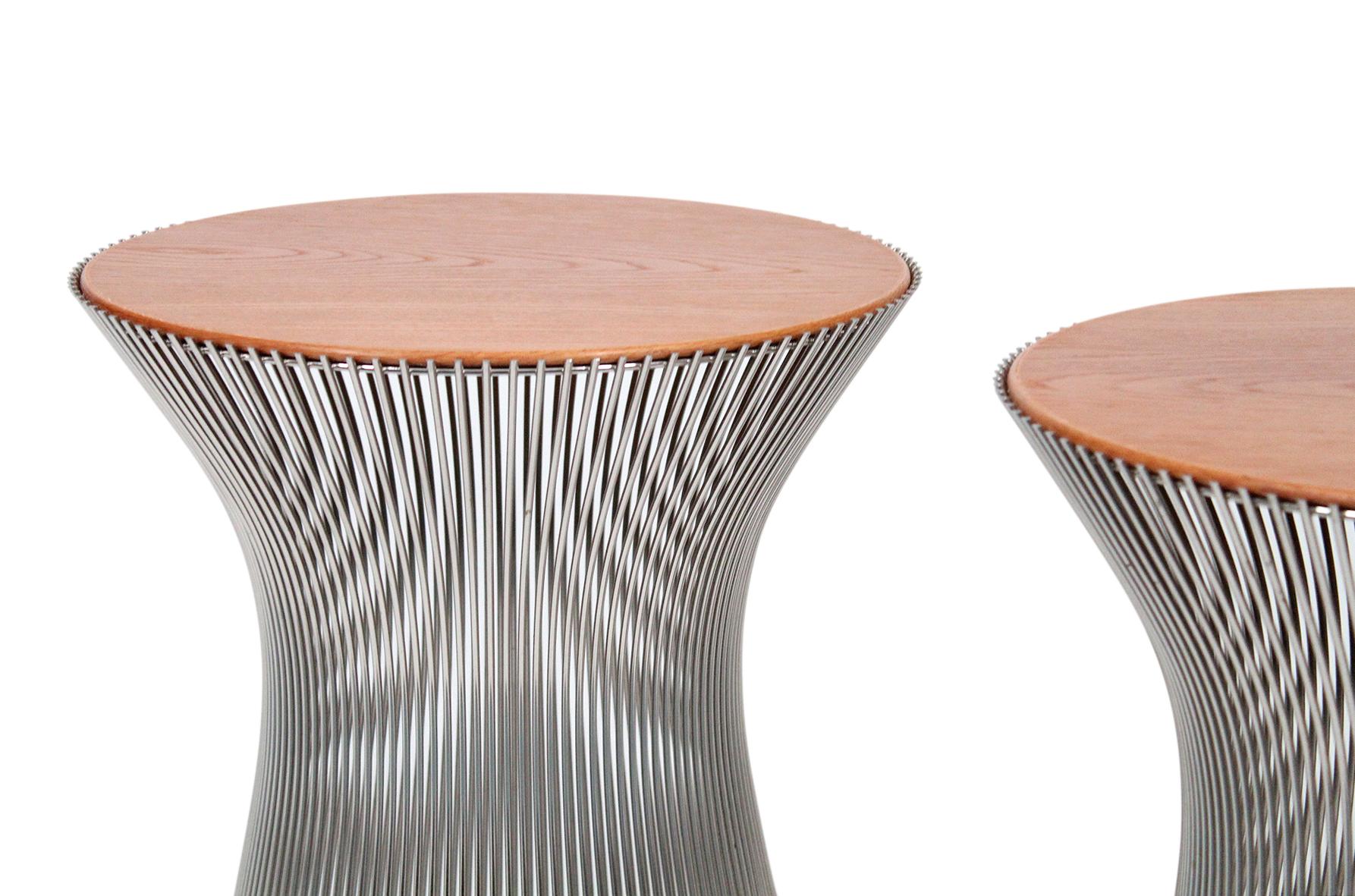 Late 20th Century Pair of Side Tables by Warren Platner for Knoll
