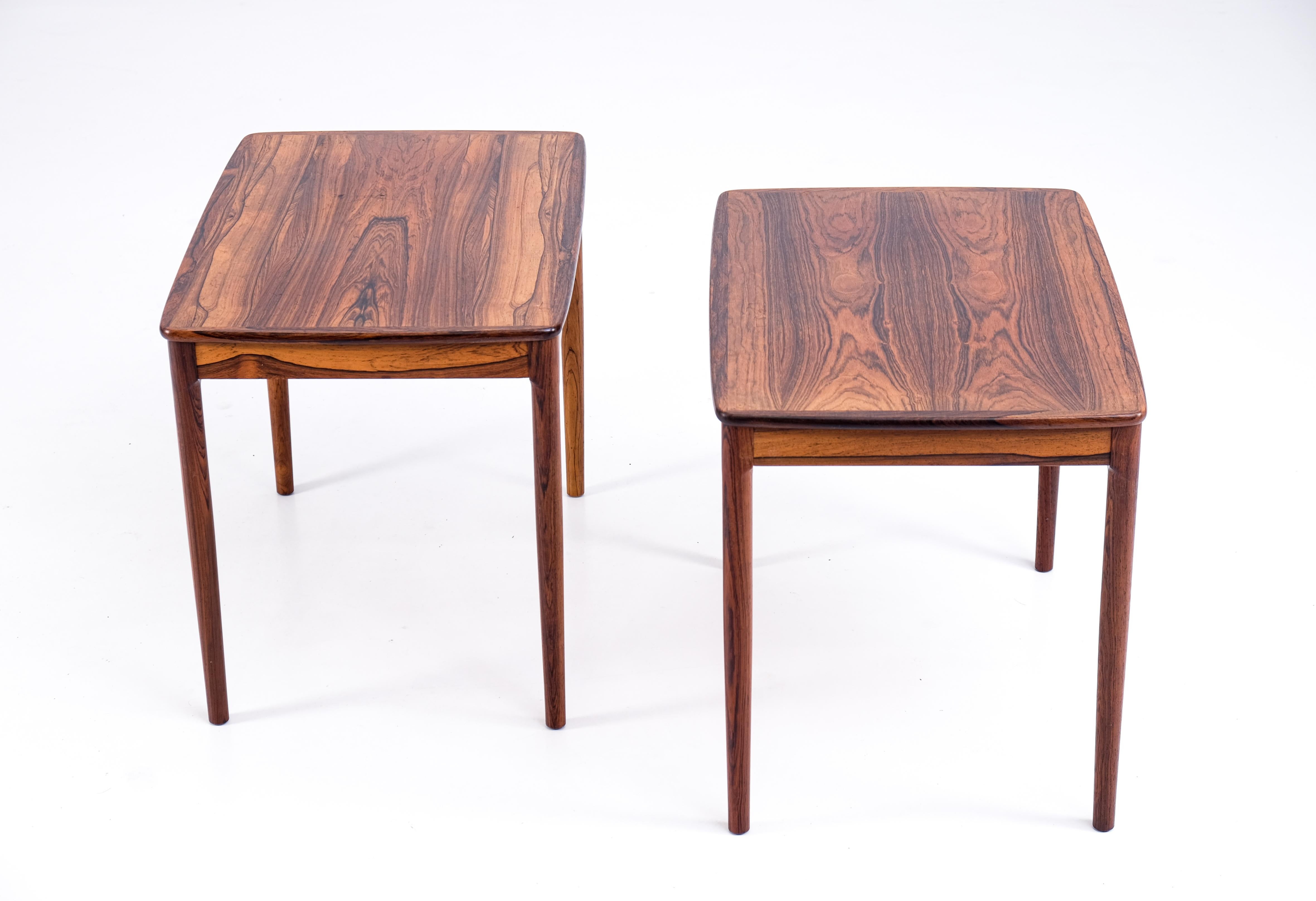 Paire de tables d'appoint par Yngvar Sandström, Suède, années 1960 en vente 5