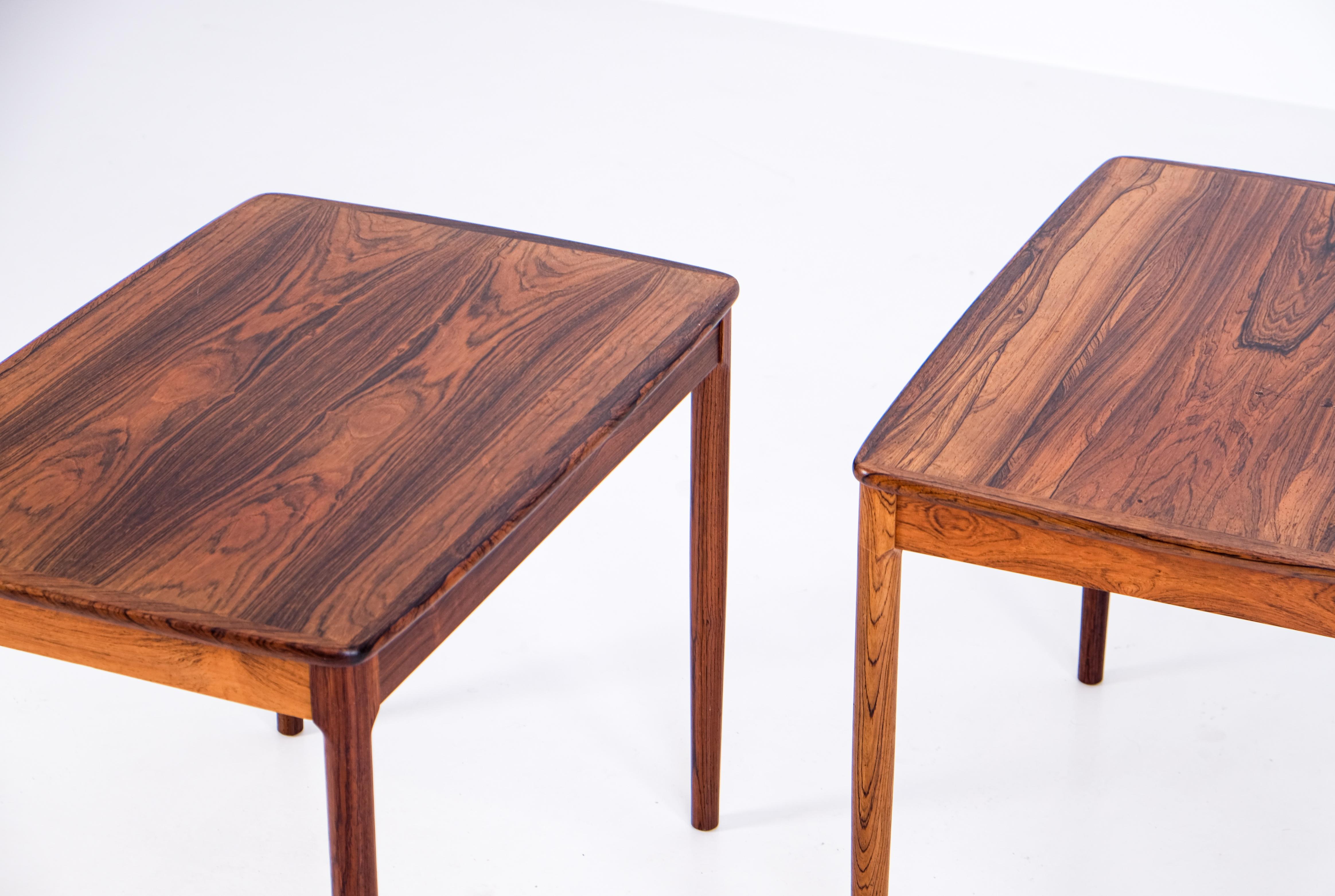 Swedish Pair of Side Tables by Yngvar Sandström, Sweden, 1960s For Sale