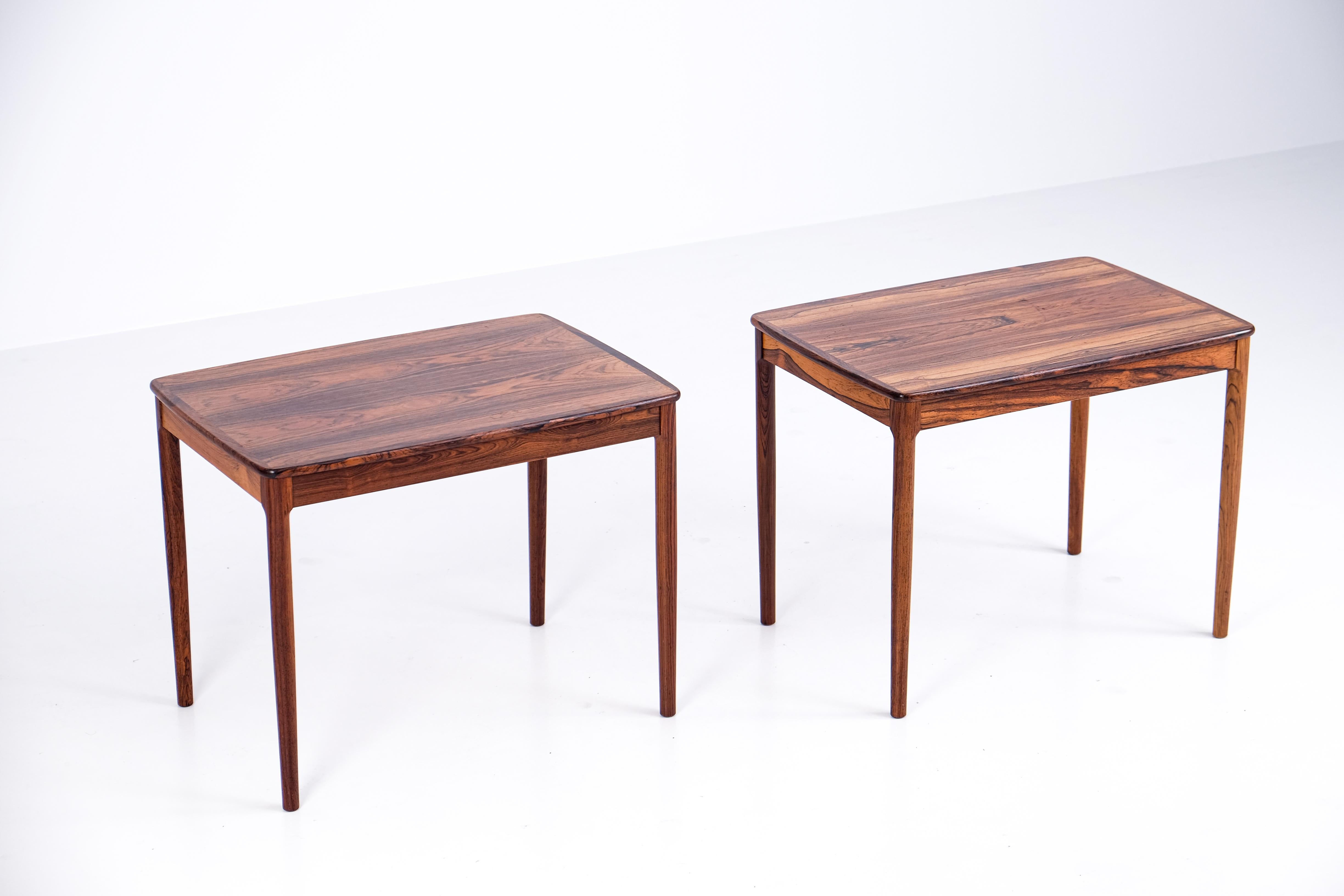 Mid-20th Century Pair of Side Tables by Yngvar Sandström, Sweden, 1960s For Sale