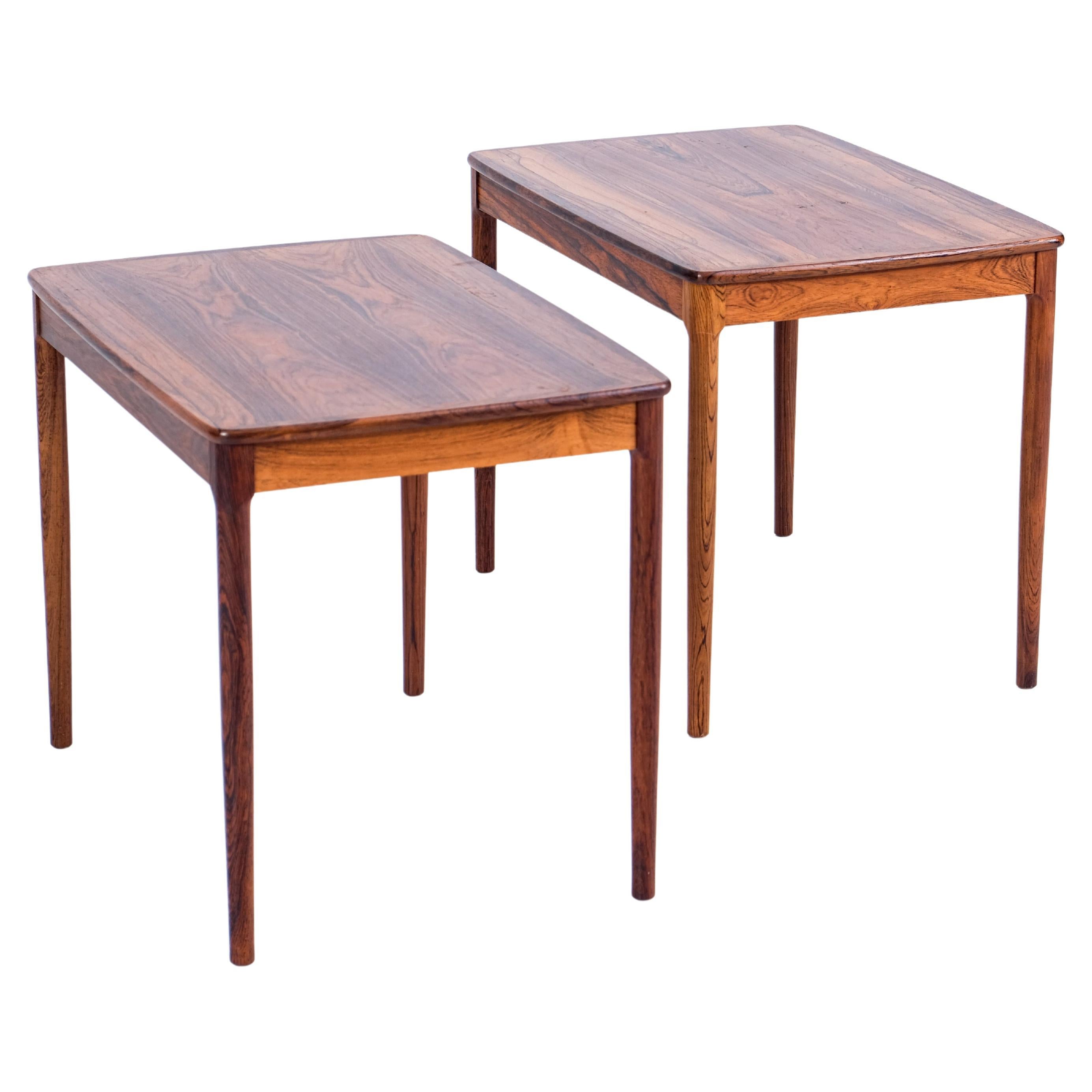 Paire de tables d'appoint par Yngvar Sandström, Suède, années 1960 en vente