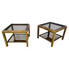 Pair of side tables byJean Charles, 1970s