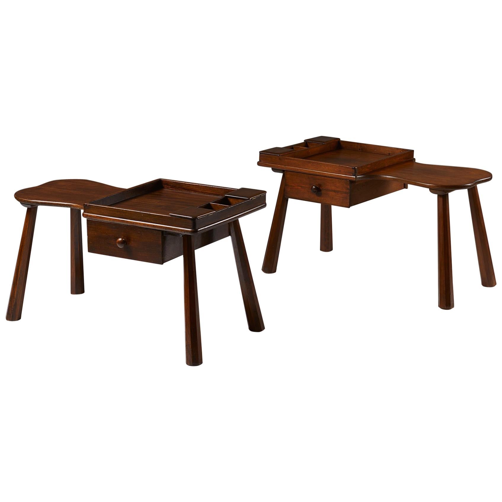 Pair of Side Tables Designed by Ericson Taserud, Sweden, 1963