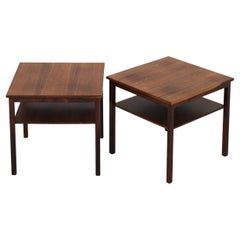 Pair of Side Tables in Rosewood