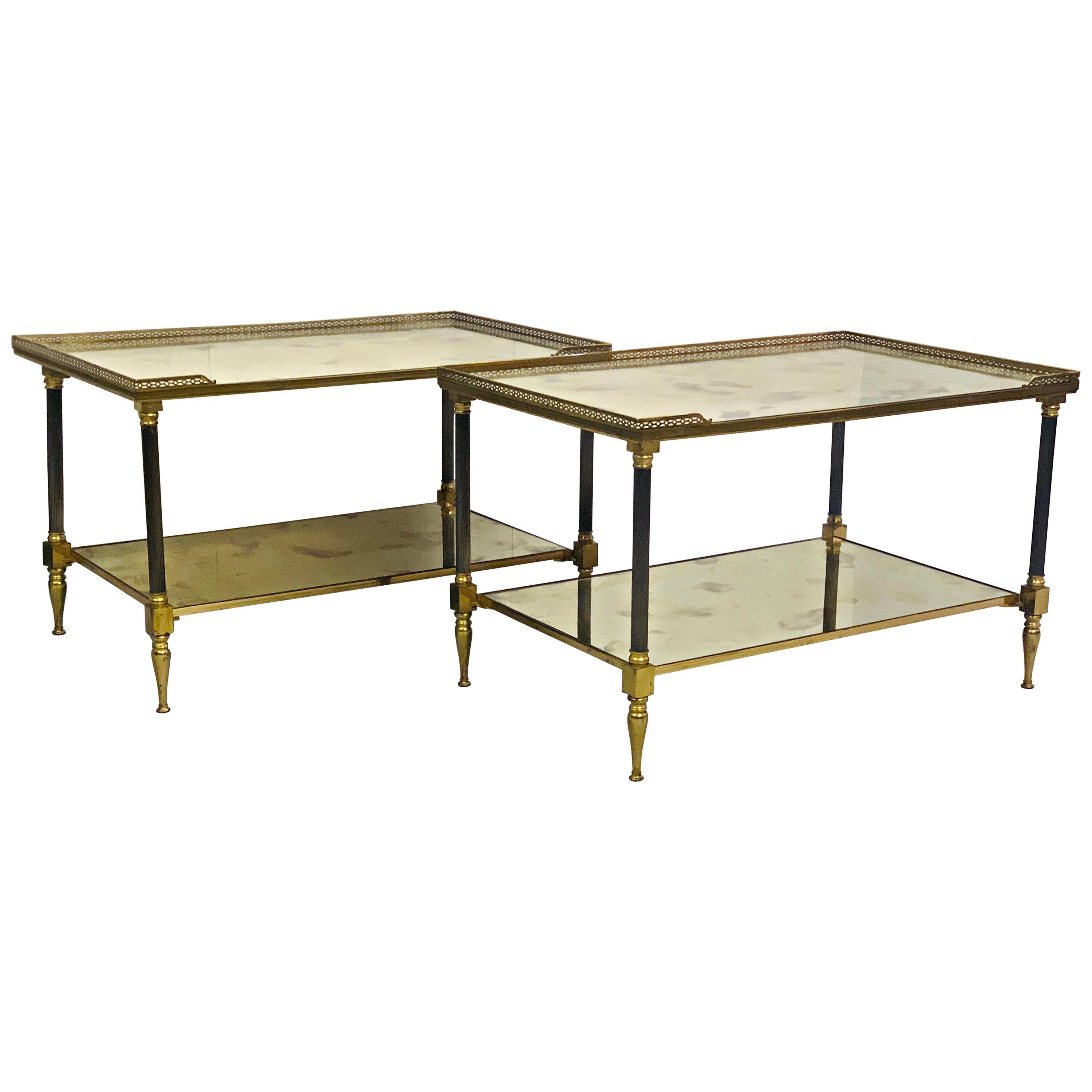 Pair of Side Tables in Style of Maison Jansen, circa 1960s
