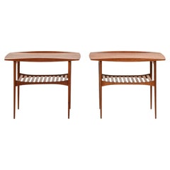 Pair of Side Tables in Teak by Tove and Edvard Kindt-Larsen, 1950's