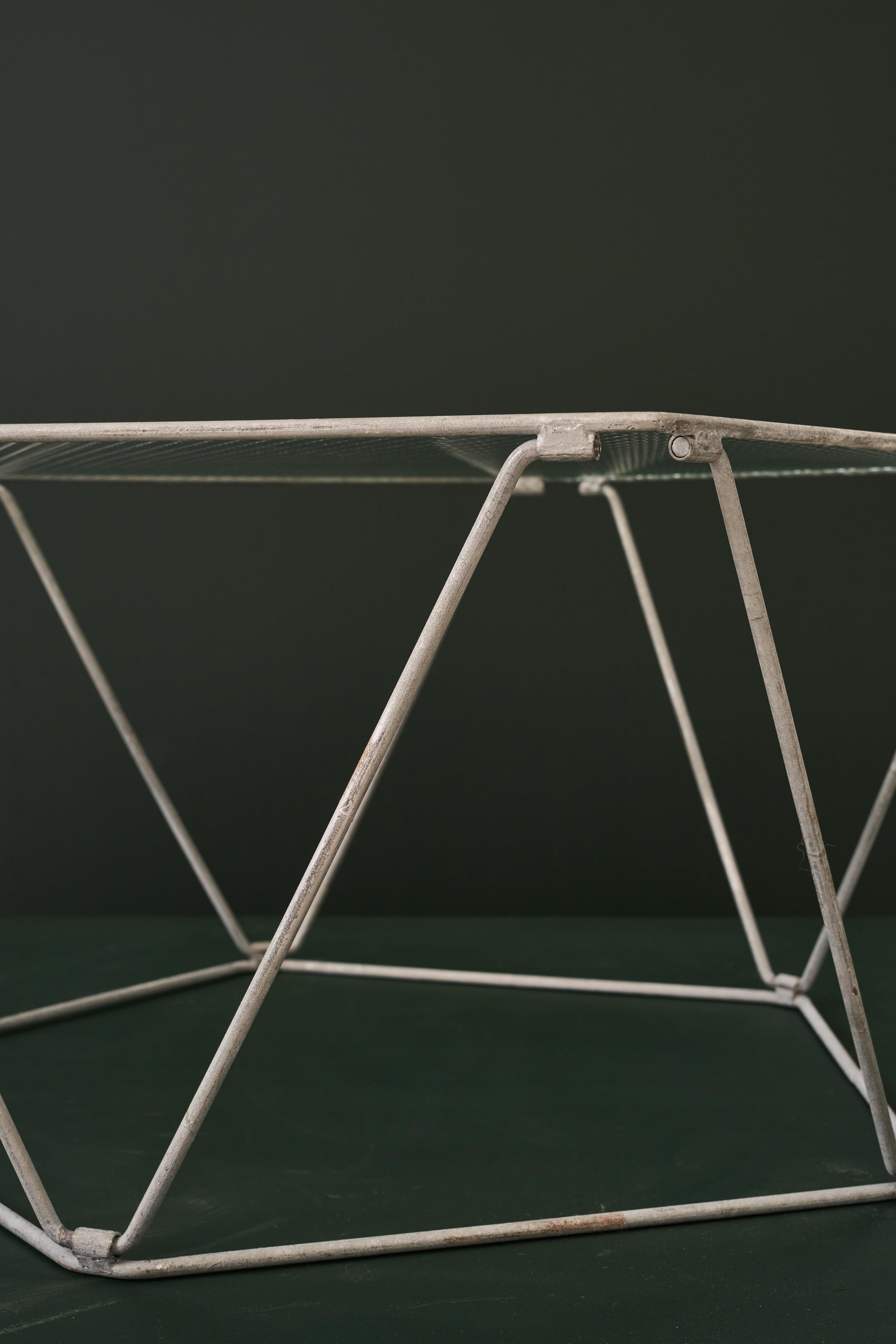 French PAIR OF SIDE TABLES Jean-Paul Barray & Kim Moltzer For Sale