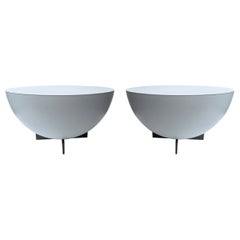 Pair of Side Tables Lacquered Metal by Neil David. Netherland, 2000s