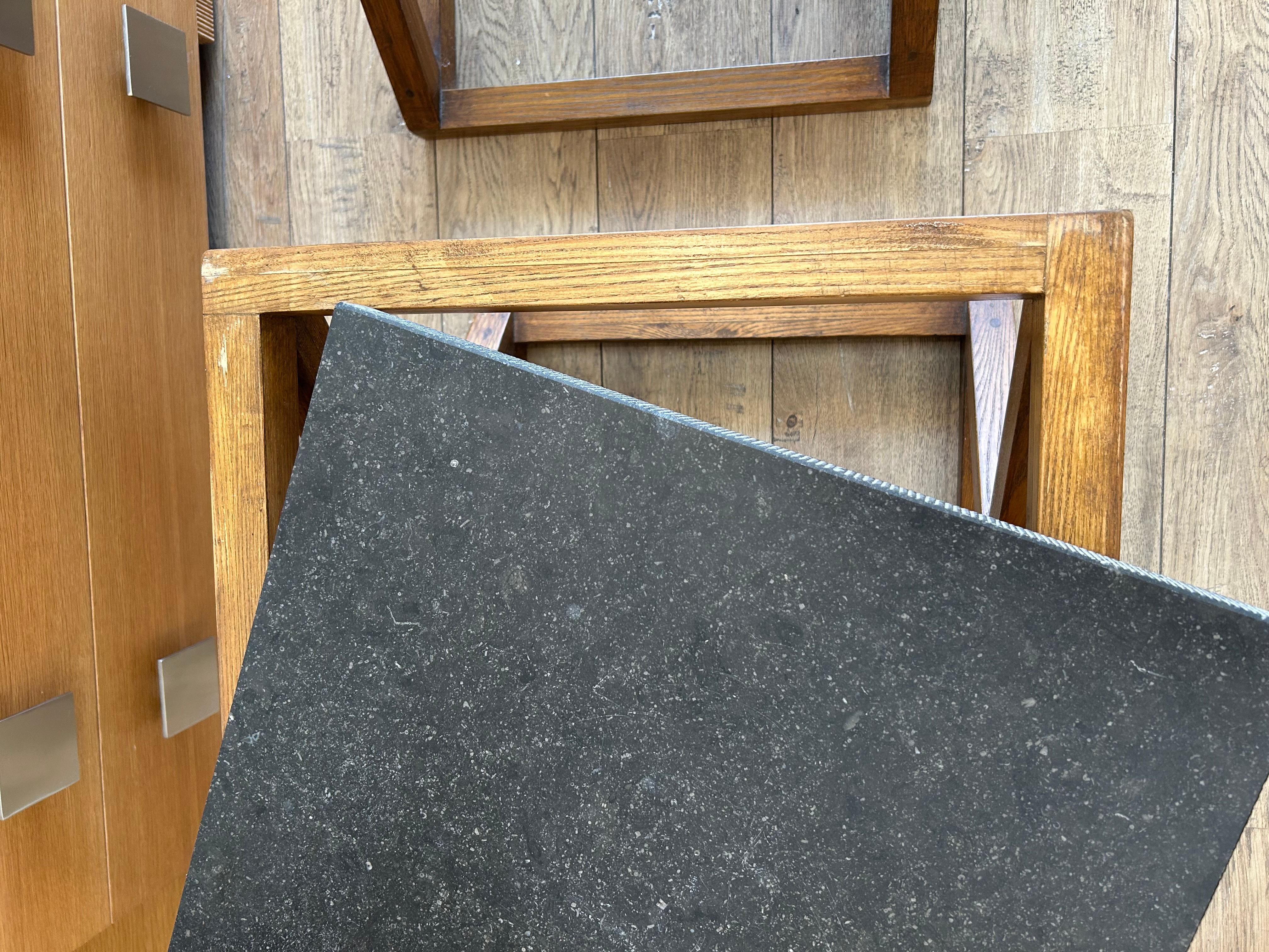 Paire de tables d'appoint, plateau en marbre, 20e siècle en vente 3