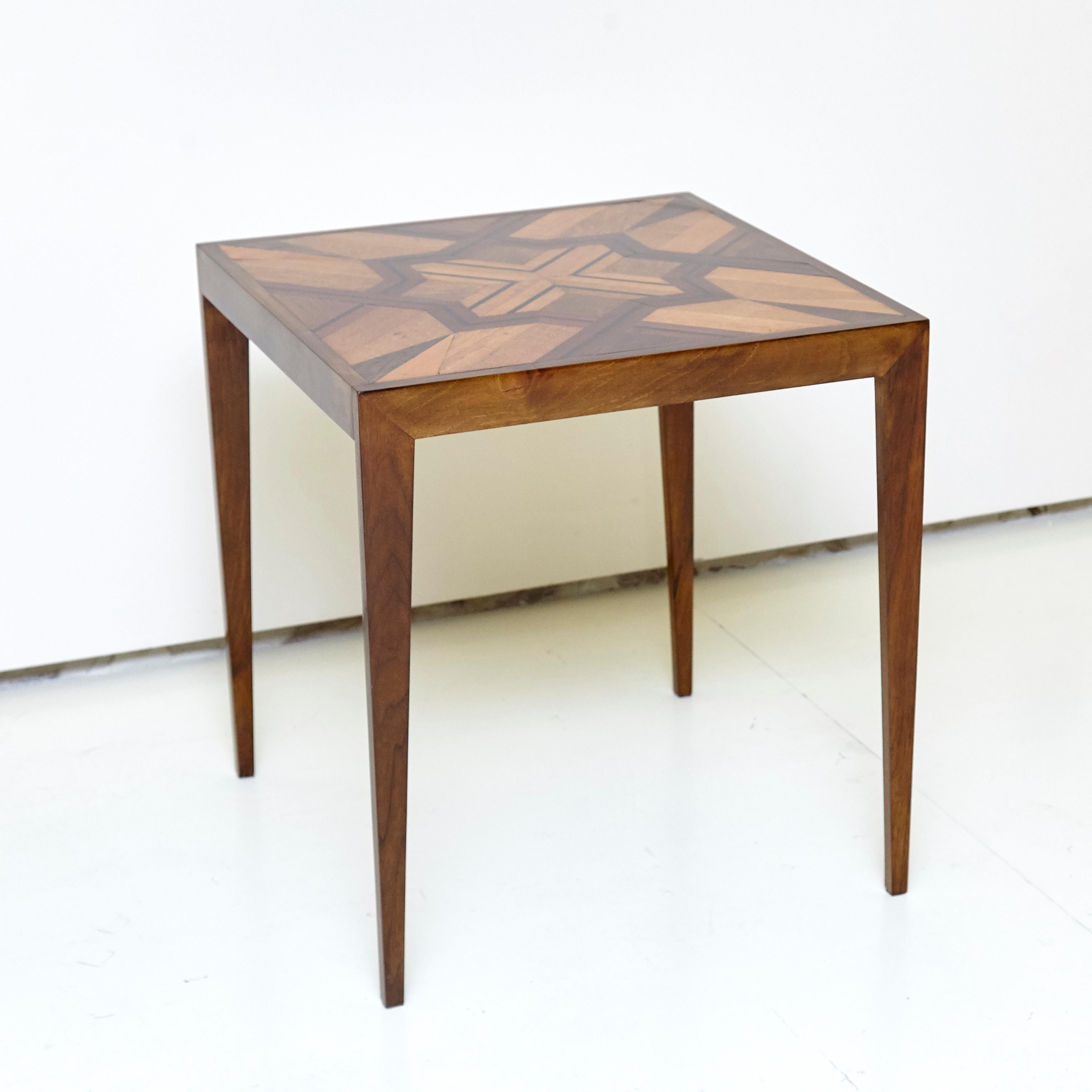 Pair of Side Tables of Various Noble Woods 8