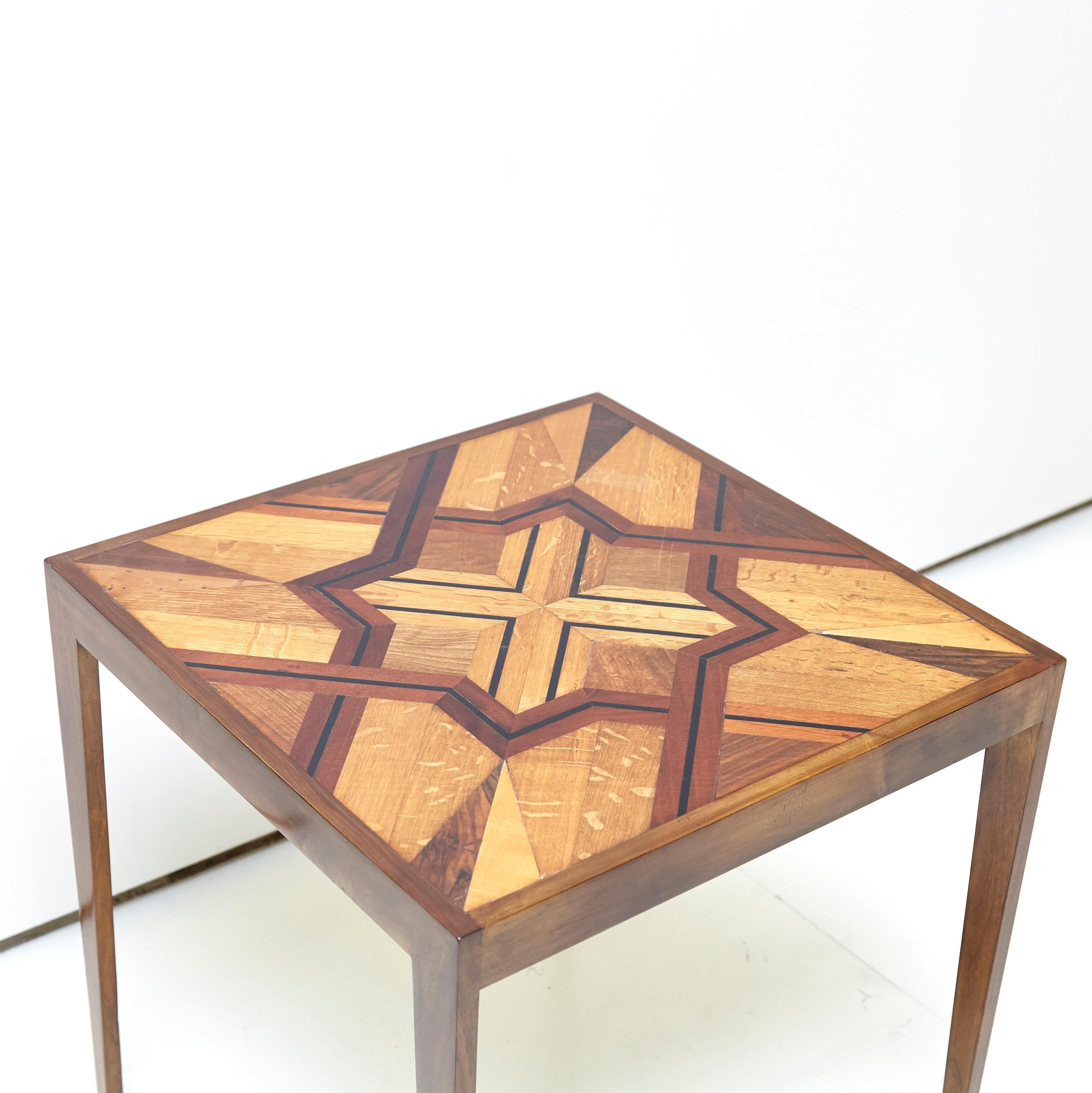 Pair of Side Tables of Various Noble Woods 11