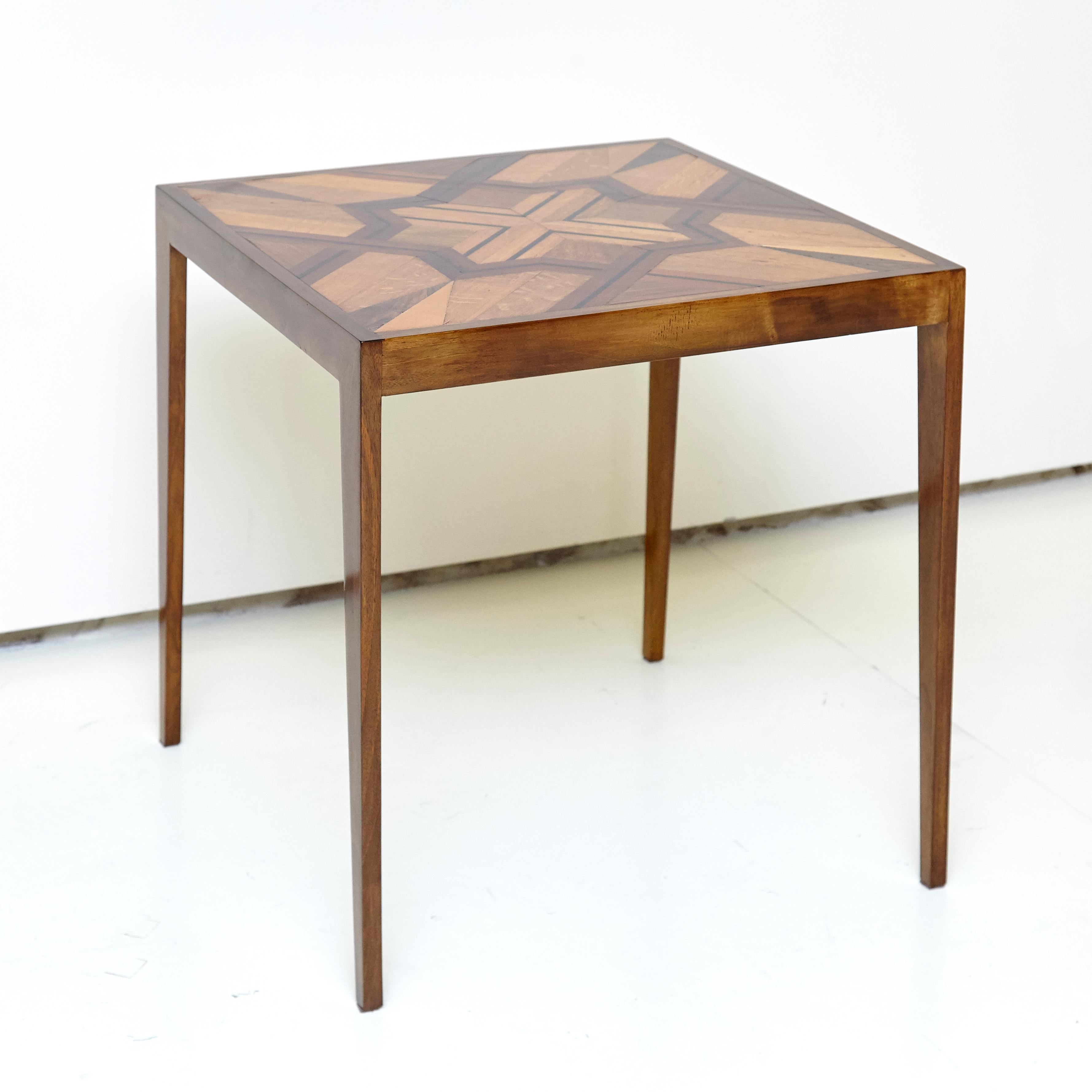 Pair of Side Tables of Various Noble Woods 14
