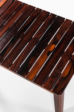 Pair of Side Tables or Benches in Solid Rosewood by Alberts in Sweden