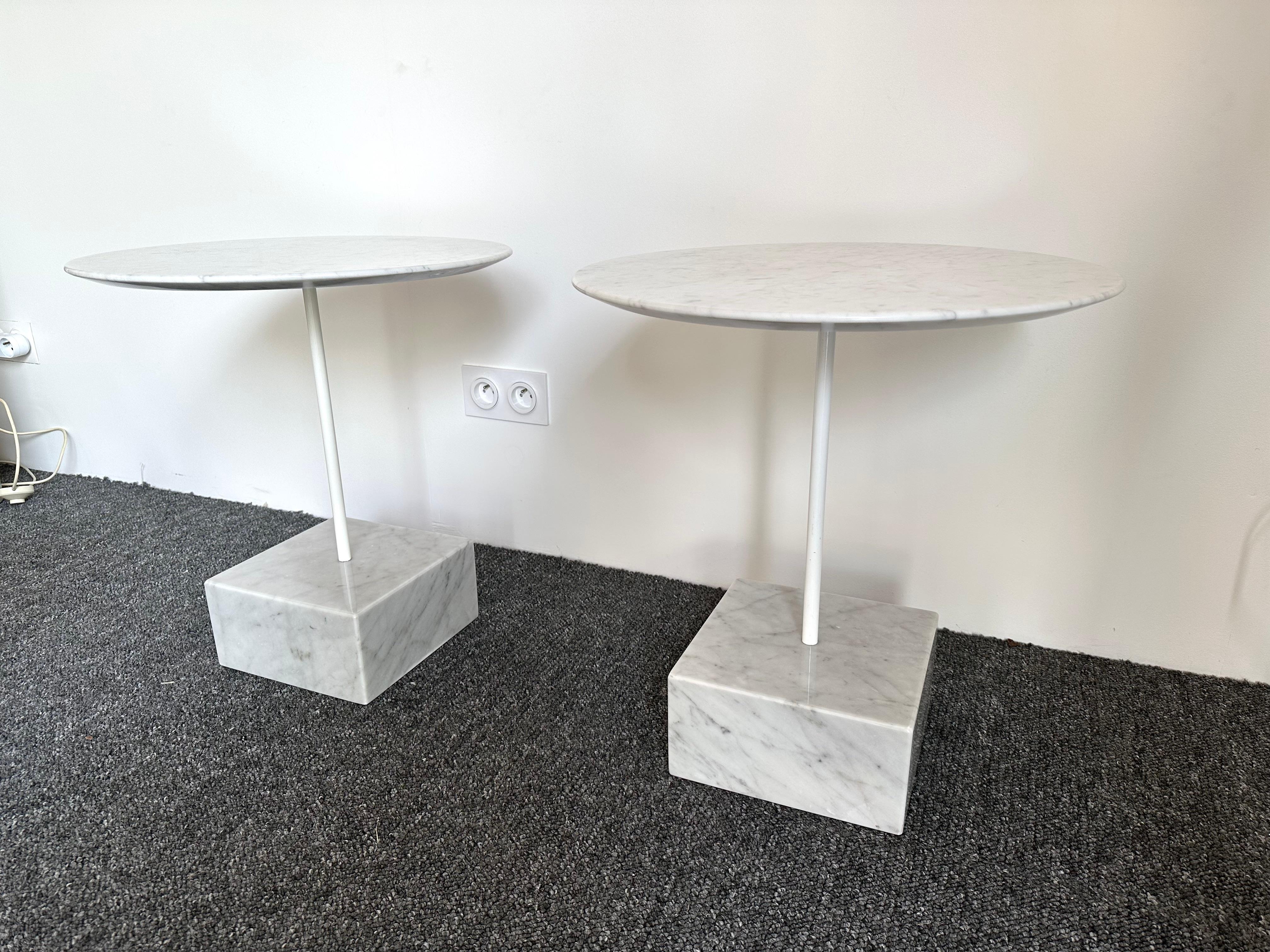 Mid-Century Modern Paire de tables d'appoint Primavera d'Ettore Sottsass, Italie, années 1980 en vente