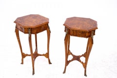 Pair of side tables, Western Europe, 2nd half of the 20th century.