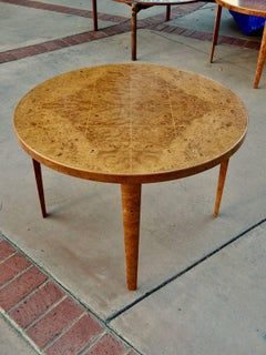 Pair of Side Tables with Grid Pattern Inlay-Nordiskakompaniet, Stockholm, 1947