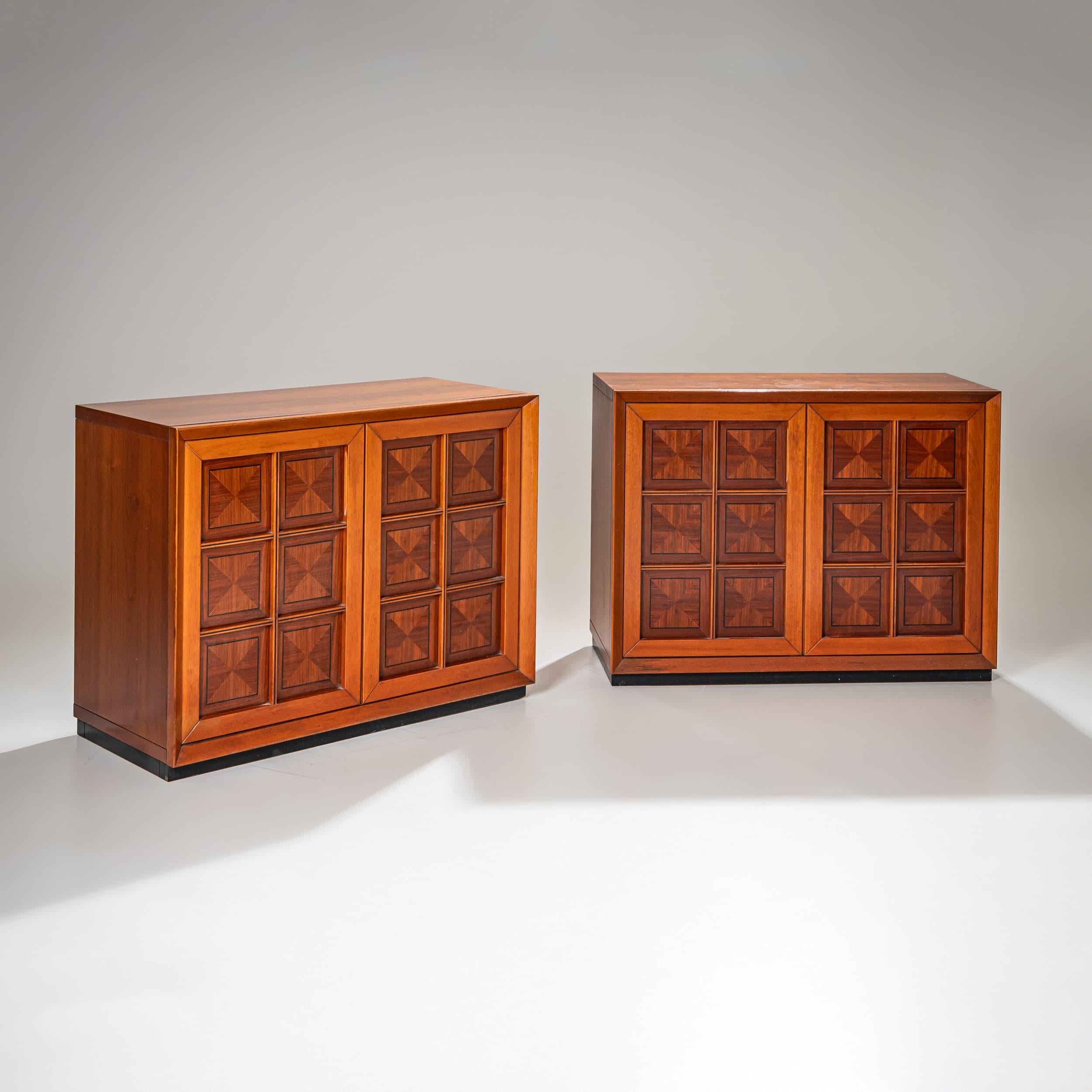 Modern Pair of Sideboards by Mobili i Caccia alla Volpe, Italy, 1970s For Sale