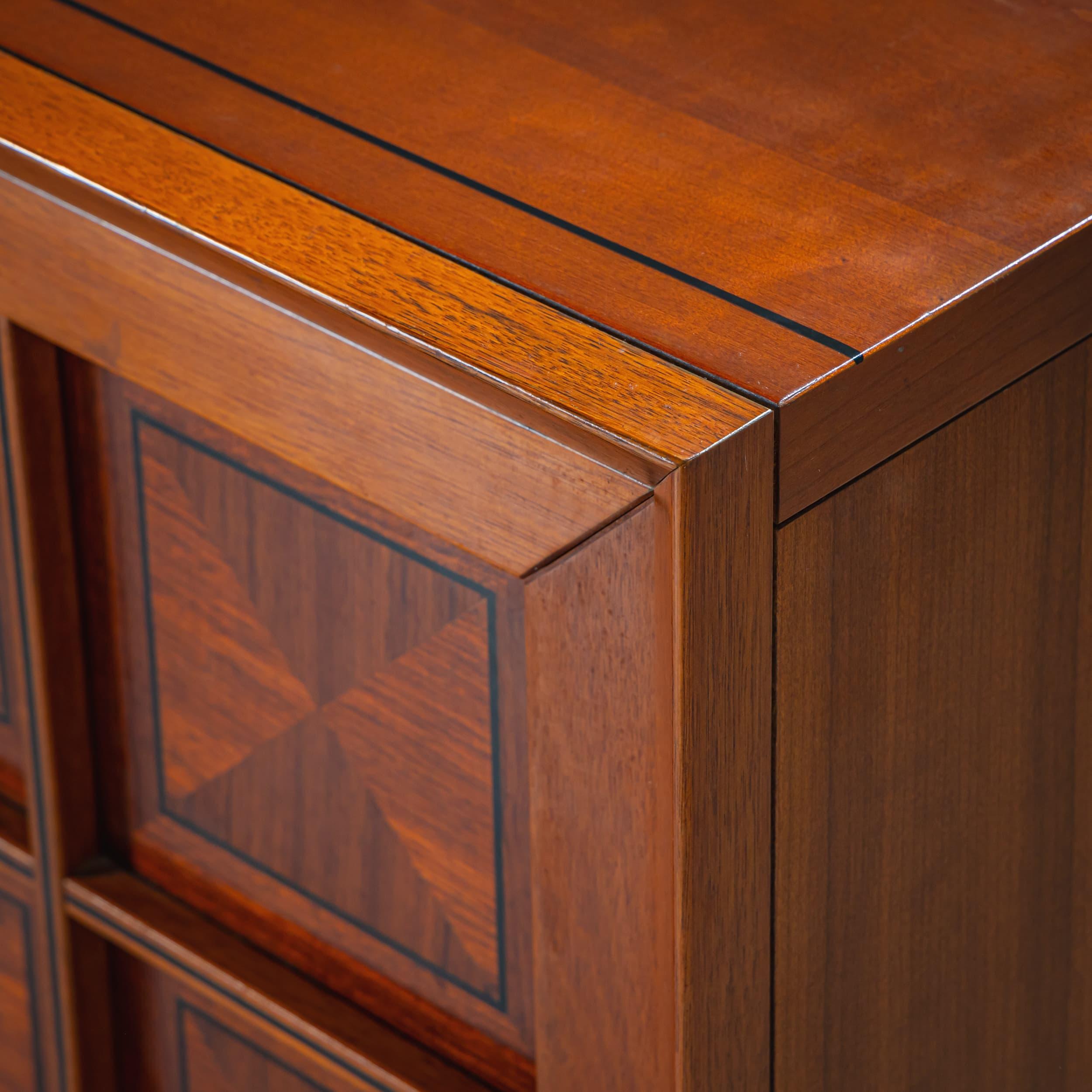 Late 20th Century Pair of Sideboards by Mobili i Caccia alla Volpe, Italy, 1970s For Sale