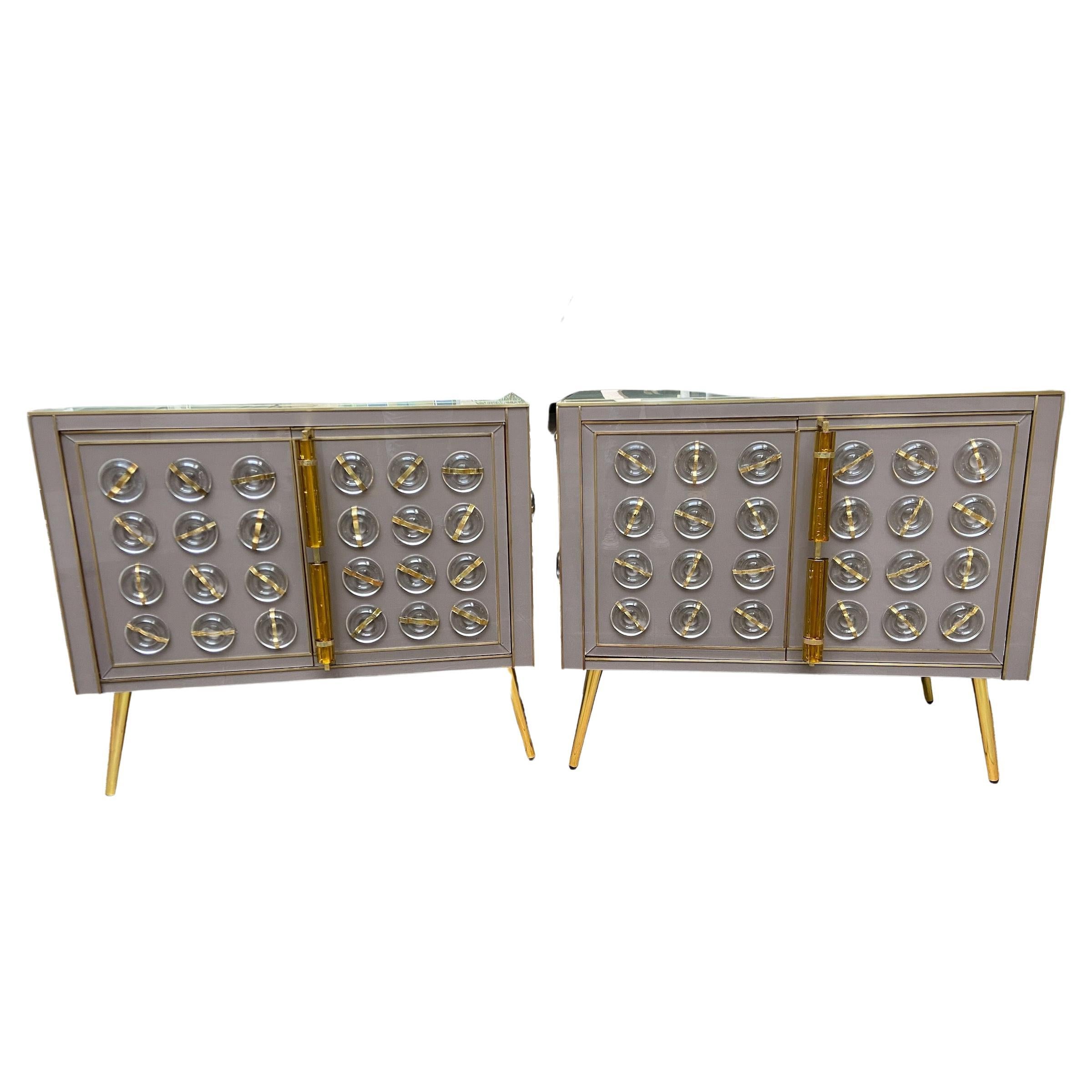 Pair of Sideboards/Cabinets, Gaetano Sciolari, Circa 1970 For Sale