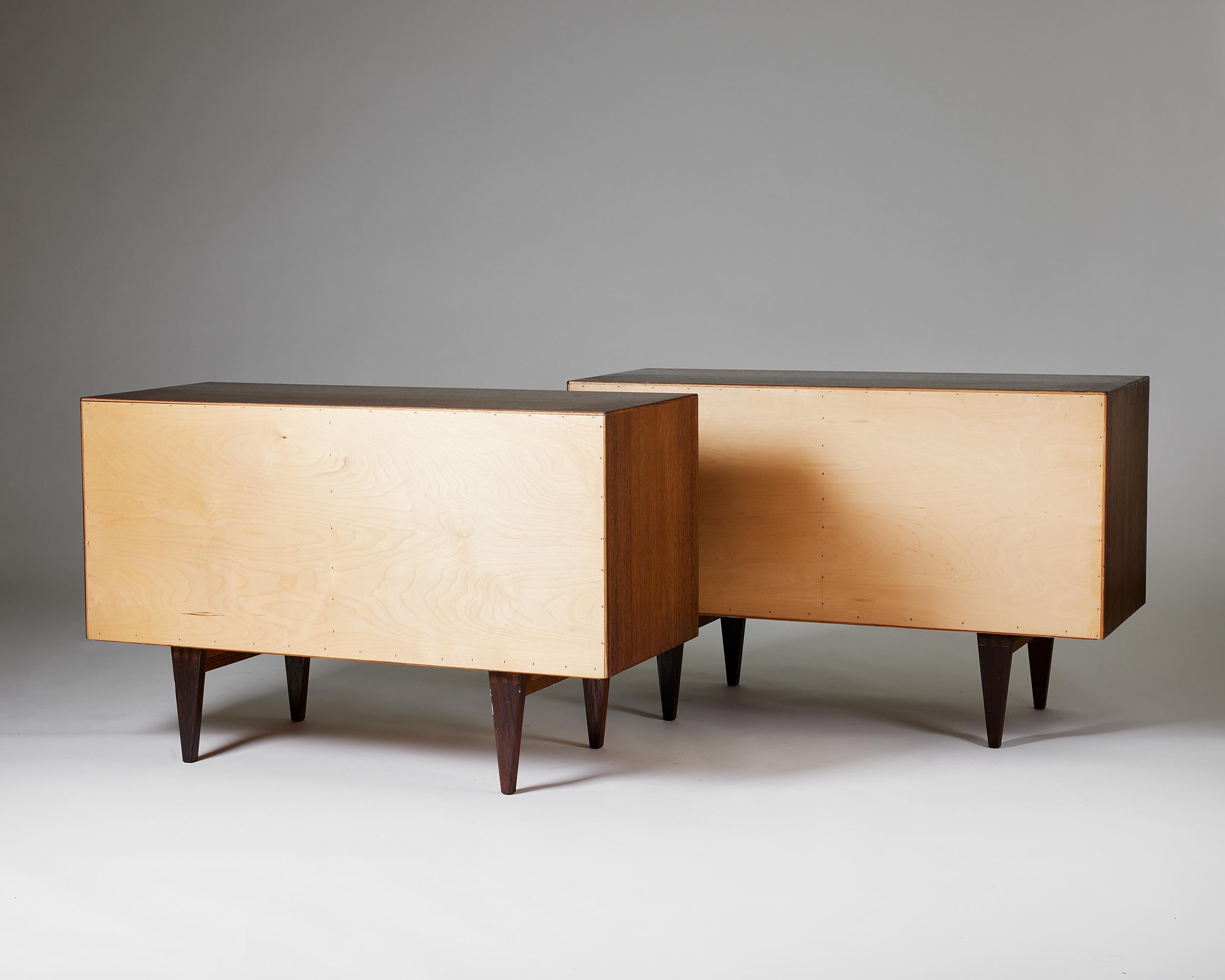 Pair of sideboards model 24 designed by Erik Wörts, Denmark, 1960s. 2