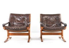 Pair of Siesta Chairs by Ingmar Relling for Westnofa, Norway