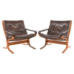 Pair of Siesta Chairs by Ingmar Relling for Westnofa, Norway