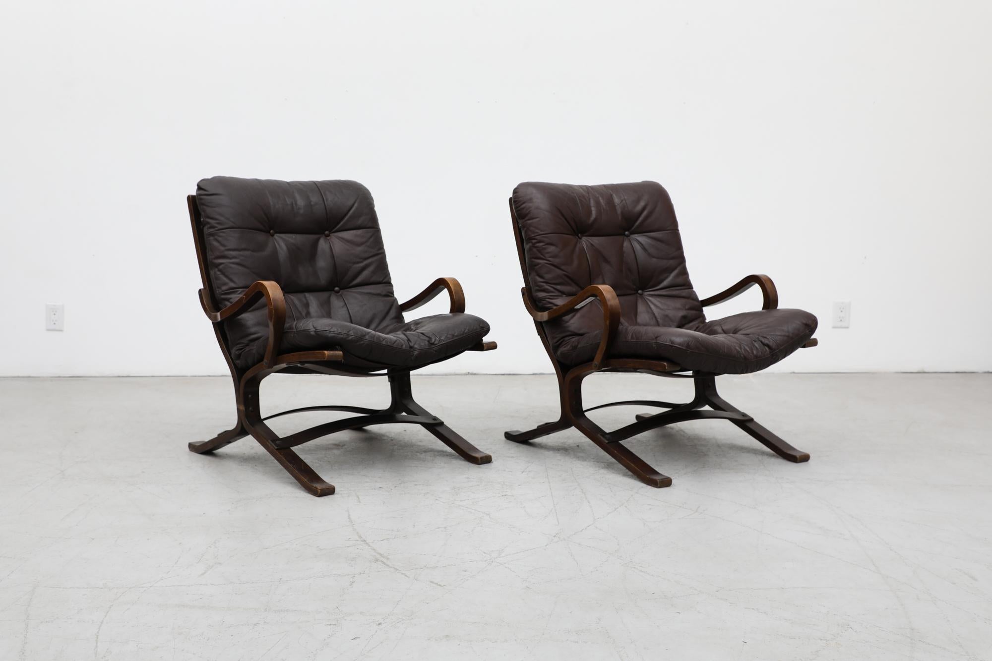 Mid-Century Modern Pair of 'Siesta' Easy Chairs by Ingmar Relling for Westnofa