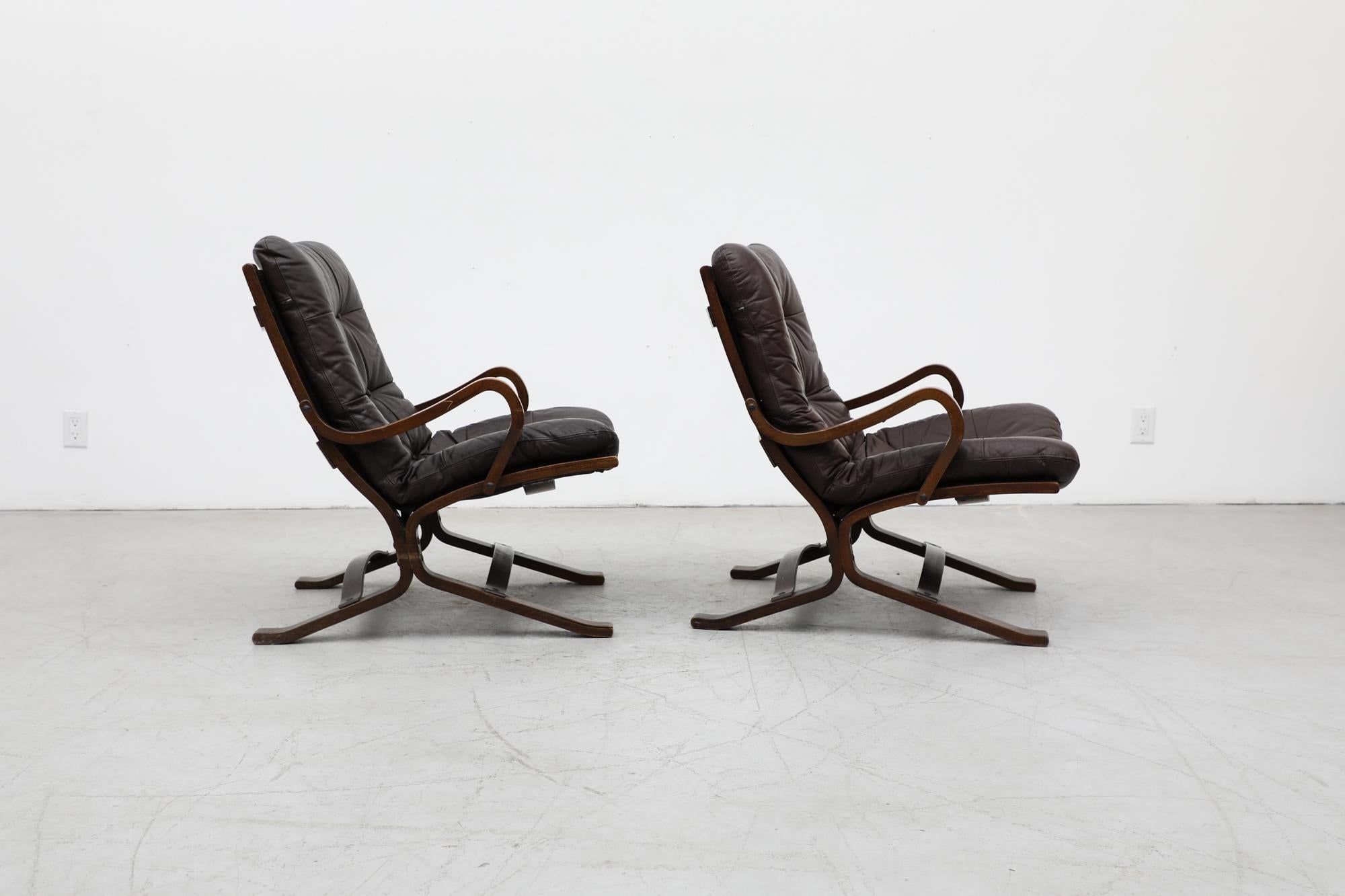 Norwegian Pair of 'Siesta' Easy Chairs by Ingmar Relling for Westnofa