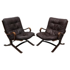 Vintage Pair of 'Siesta' Easy Chairs by Ingmar Relling for Westnofa