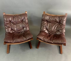Pair of Siesta Lounge Chairs, Ingmar Relling, Norway, 1960s