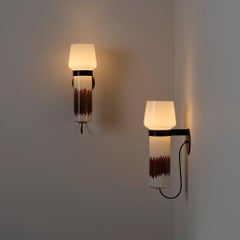 Coppia di applique “Sigaro” di Massimo Vignelli per Venini
