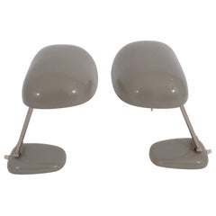 Pair of Sigfried Giedion Desk Lamp Model BT1 for BAG Turgi Swiss Made, 1940s