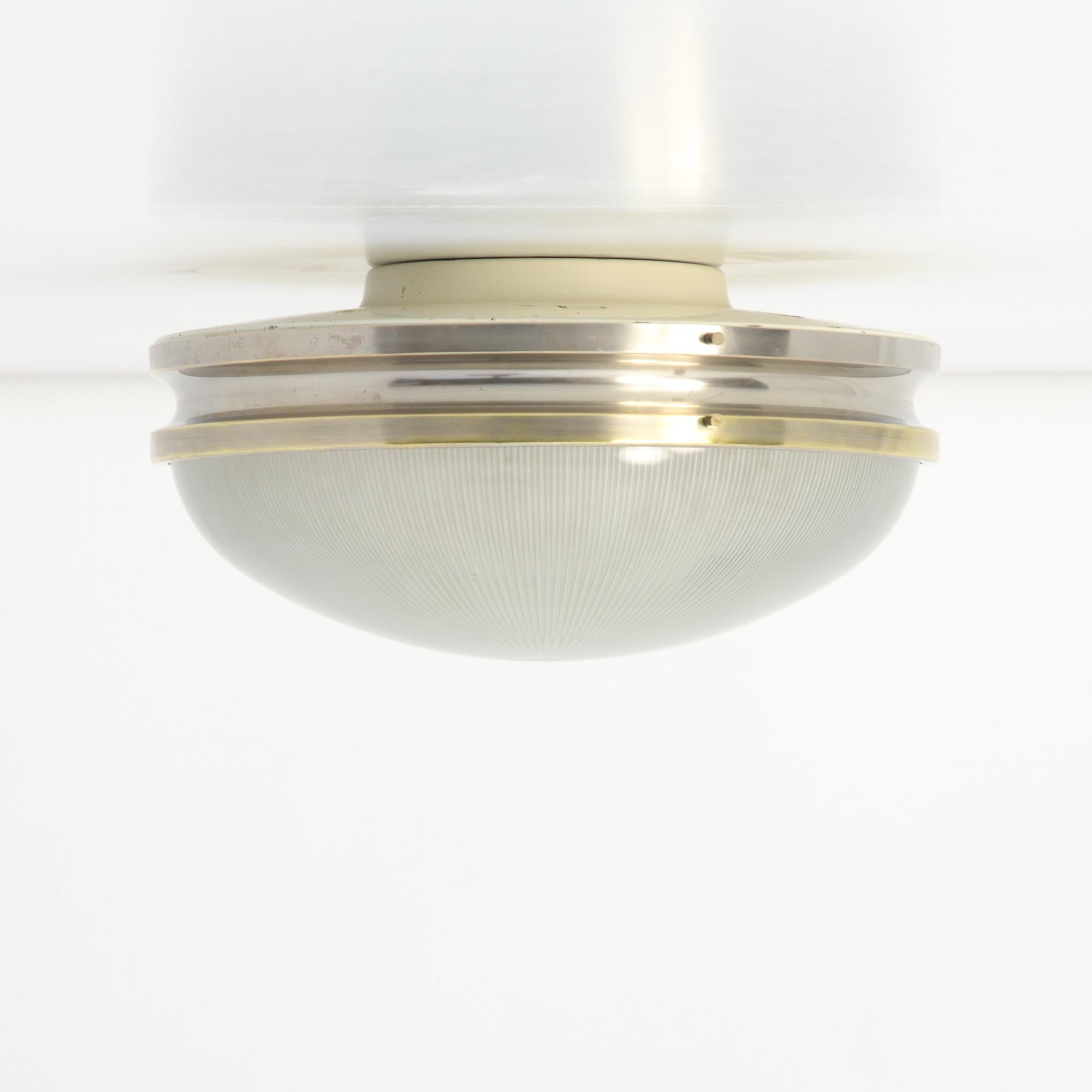 Minimalist Pair of Sigma Ceiling Lamps by Sergio Mazza for Artemide