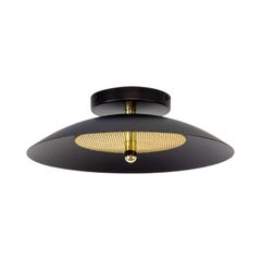 Paar Signal-Unterputzhalterungen von Souda, Schwarz und Messing, auf Bestellung gefertigt