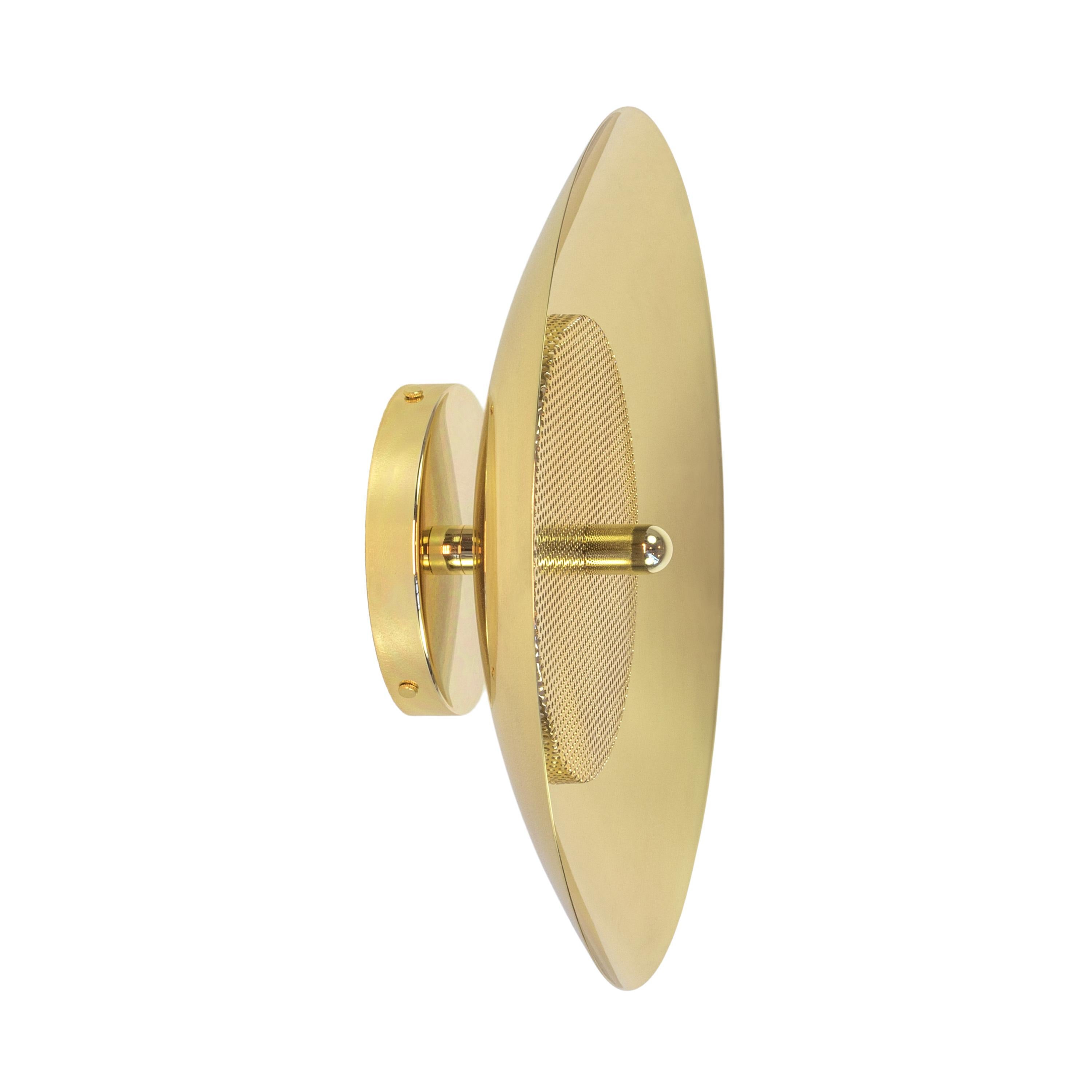 Modern Pair of Signal Flush Mounts from Souda, Brass, Made to Order For Sale