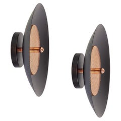 Pair of Signal Sconce from Souda, Black and Copper, Made to Order