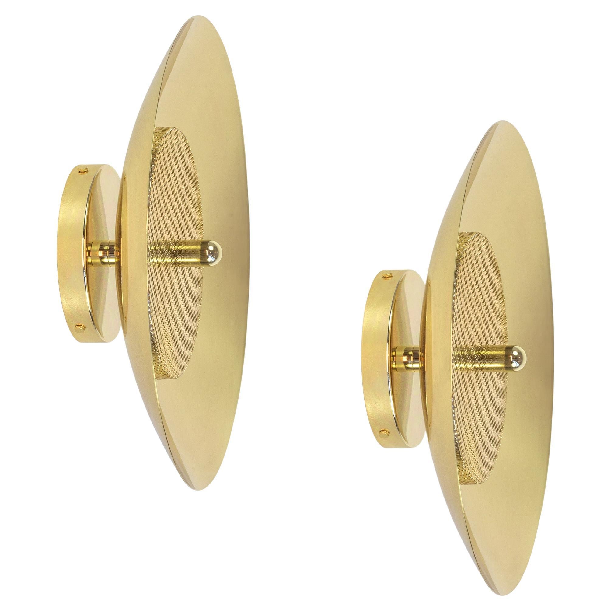 Pair of Signal Sconce from Souda, Brass, Made to Order For Sale
