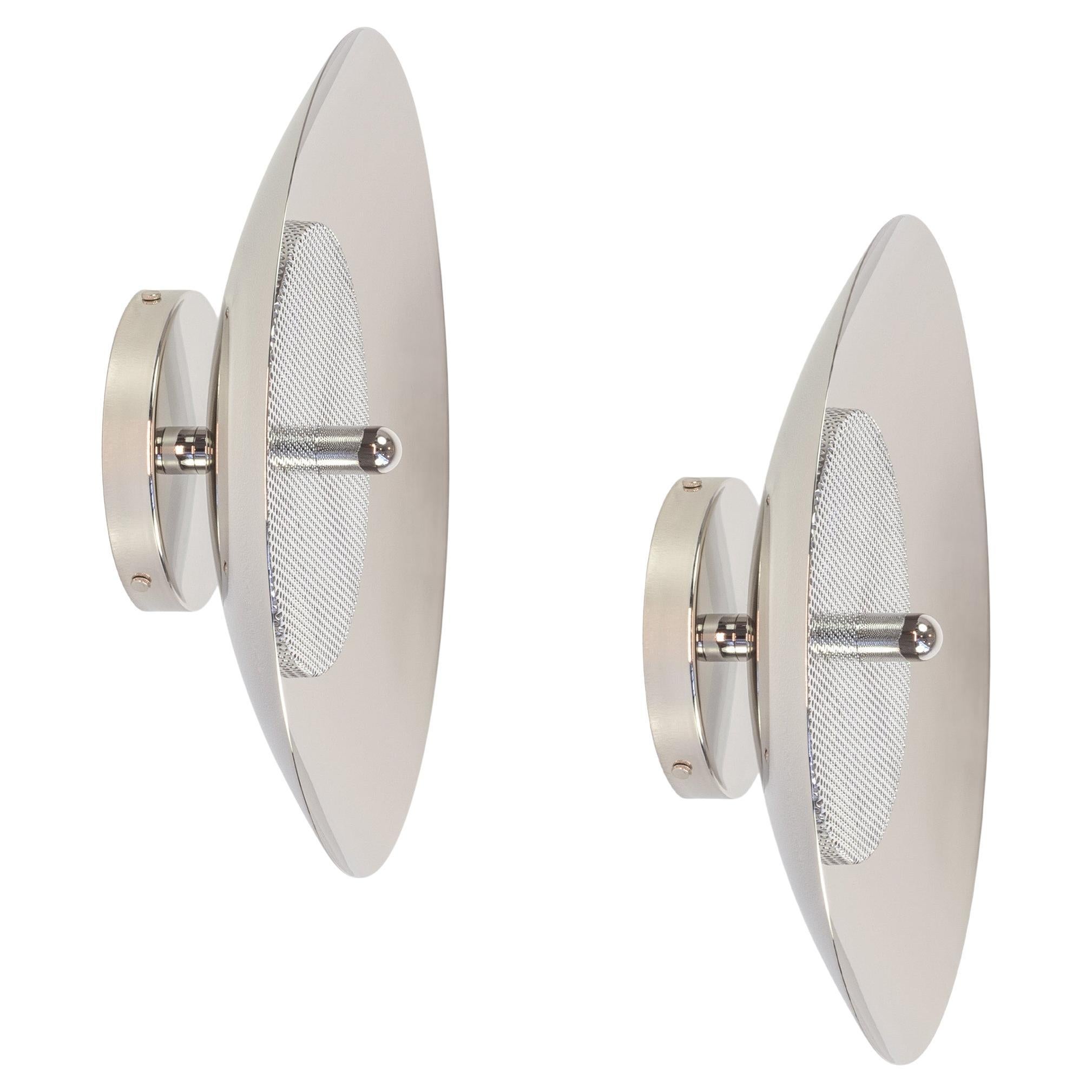 Pair of Signal Sconce from Souda, Nickel, Made to Order