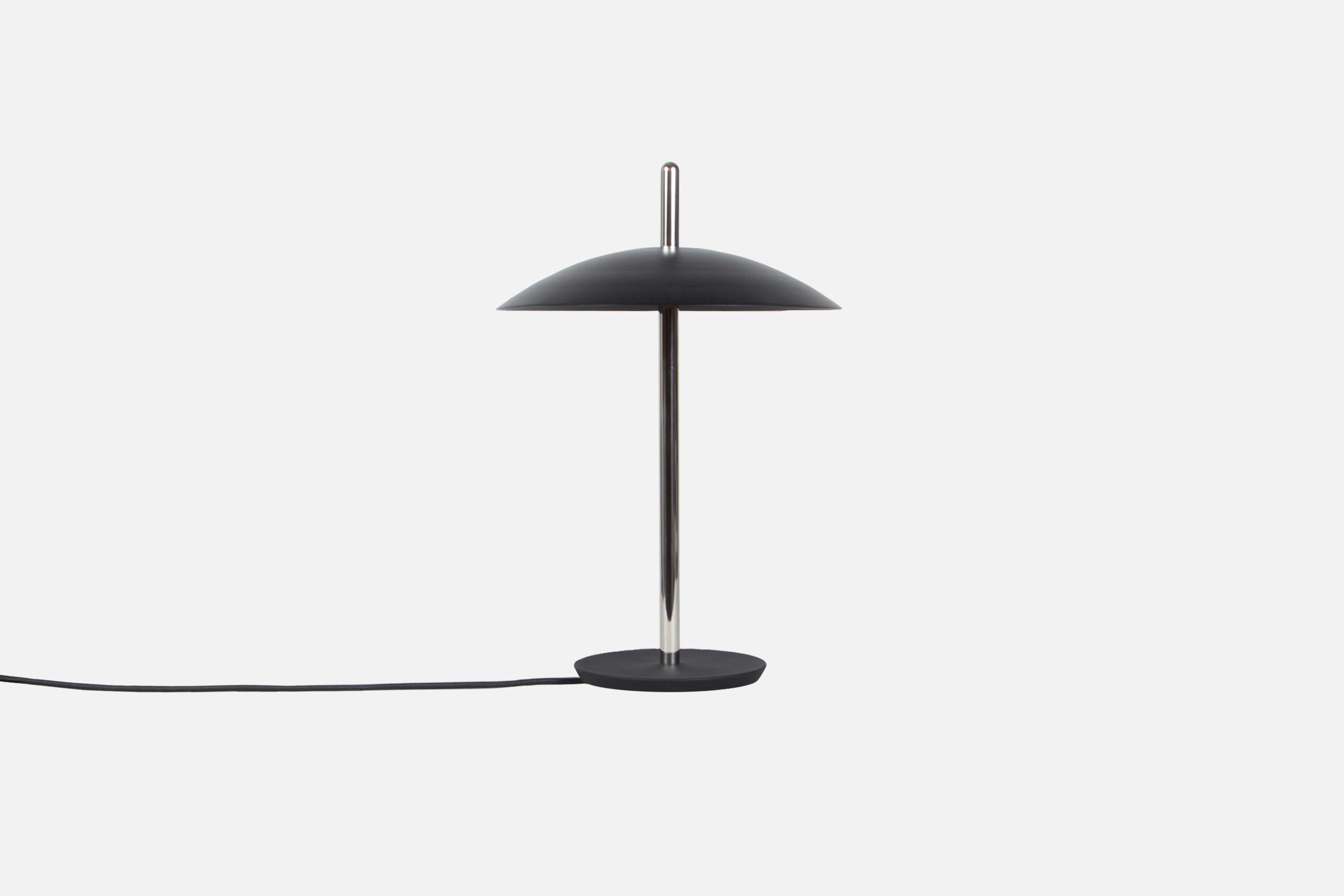 Modern Pair of Signal Table Lamp from Souda, Nickel, Made to Order For Sale