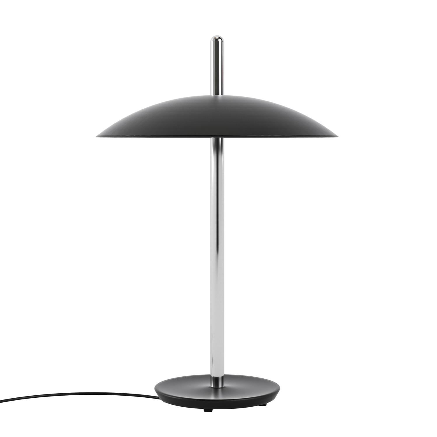 Pareja de lámparas de mesa Signal de Souda, níquel, por encargo Estadounidense en venta