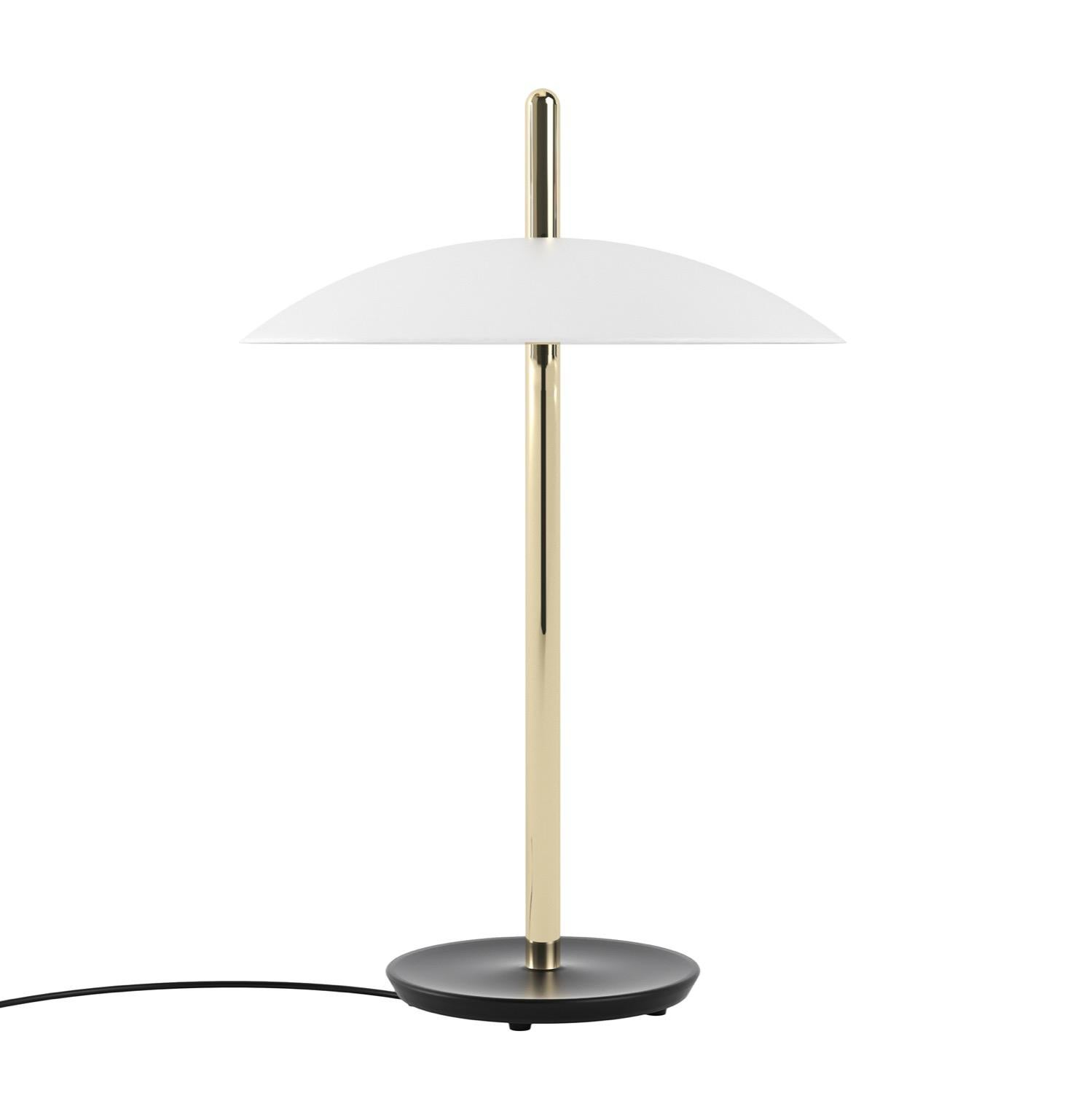Pareja de lámparas de mesa Signal de Souda, níquel, por encargo en Nuevo estado para la venta en Brooklyn, NY