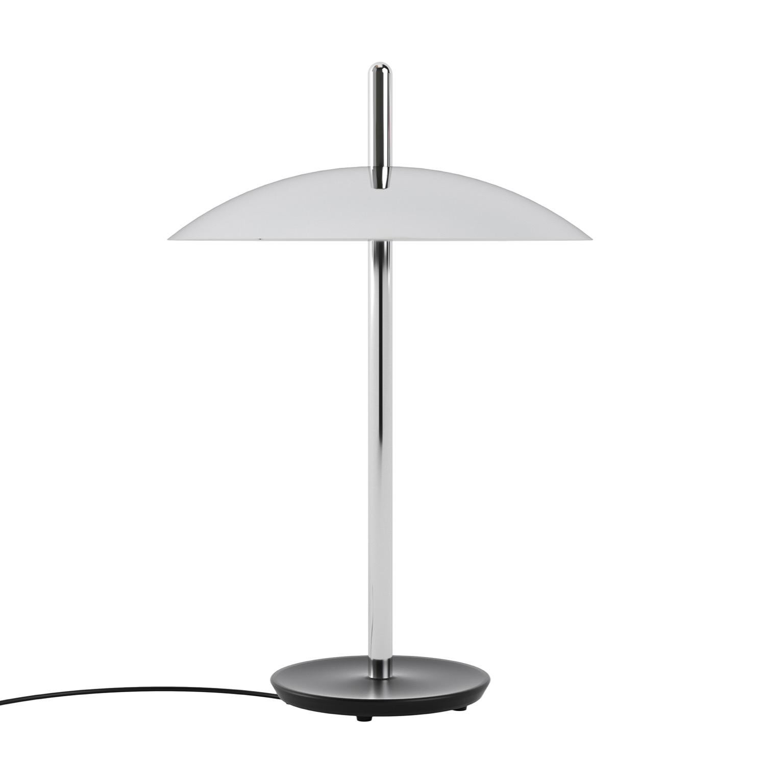 Pareja de lámparas de mesa Signal de Souda, níquel, por encargo en venta 1