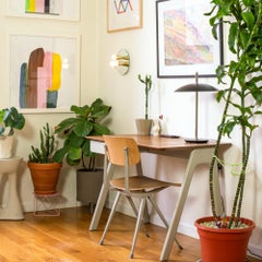 Pair of Signal Table Lamps from Souda, Black/Nickel, Made to Order