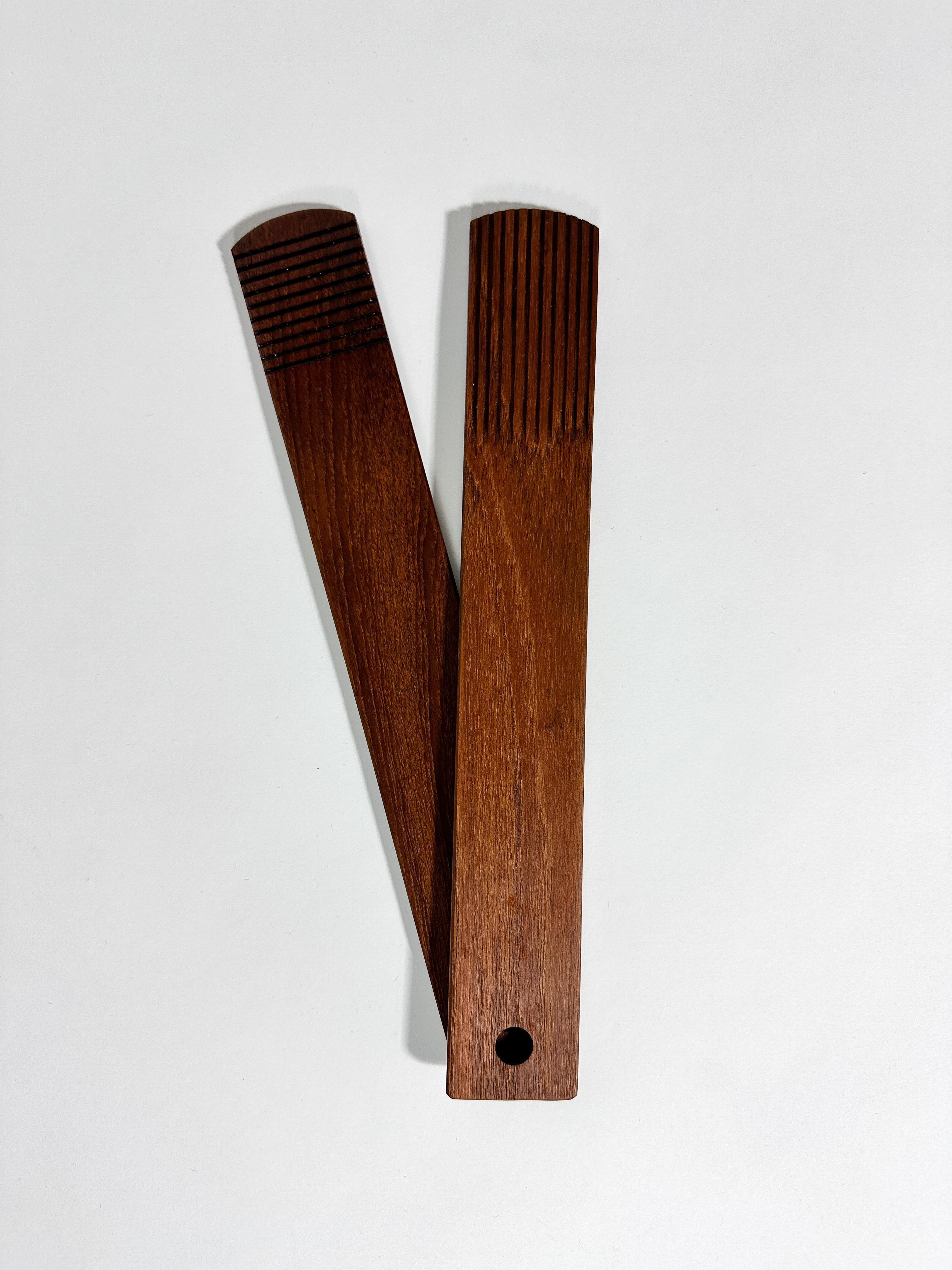 Paar Signe Persson Melin Salatbesteck Teak Boda trä Schweden 1960er Jahre (Skandinavische Moderne) im Angebot