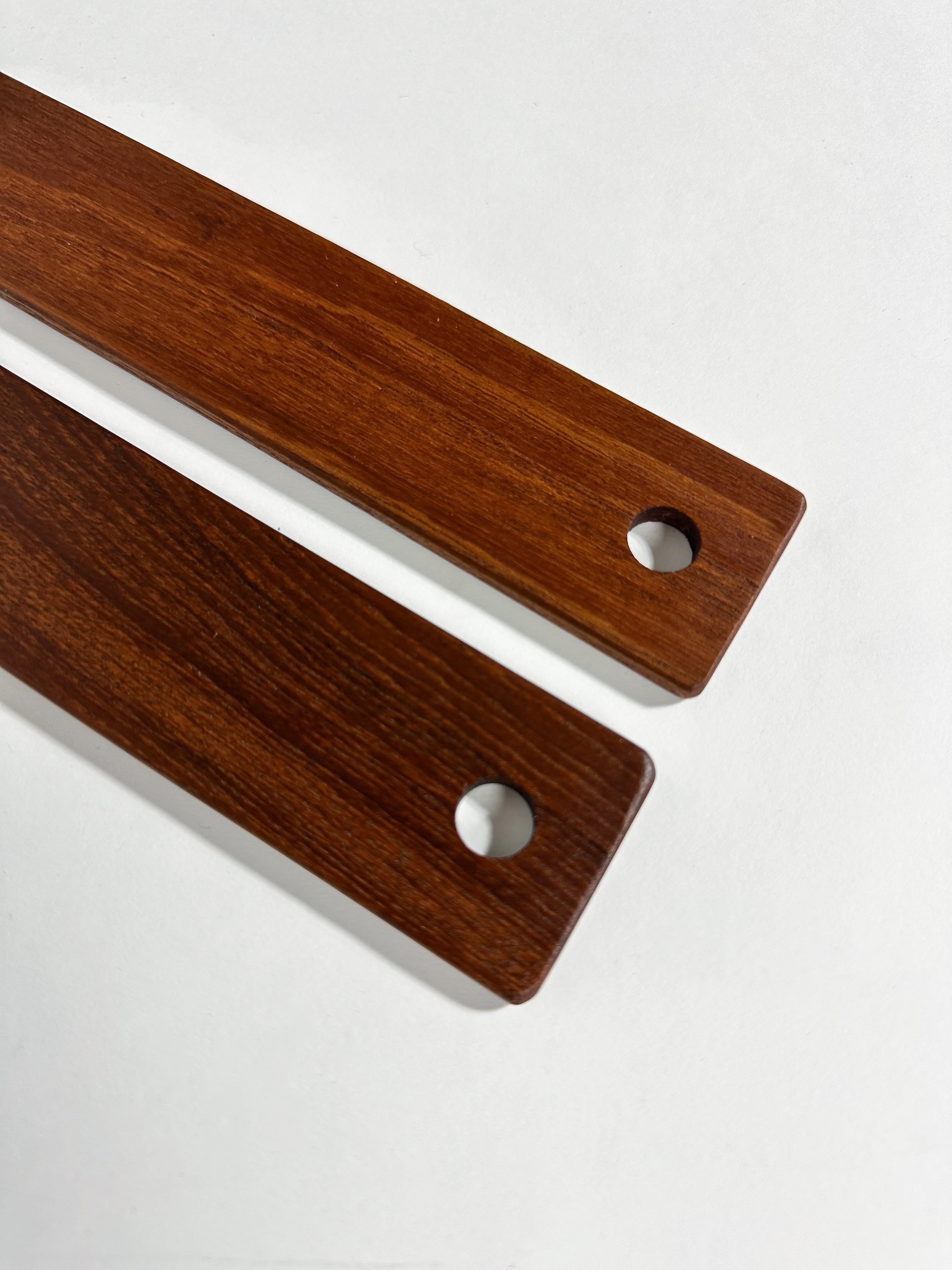 Paar Signe Persson Melin Salatbesteck Teak Boda trä Schweden 1960er Jahre (Mitte des 20. Jahrhunderts) im Angebot