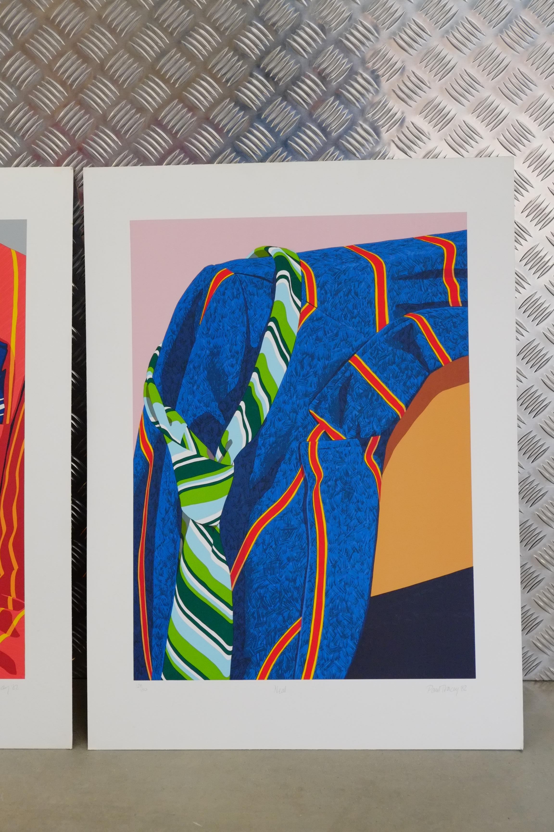 Paper Pair of Signed 1980s Pop Art Screen Prints For Sale