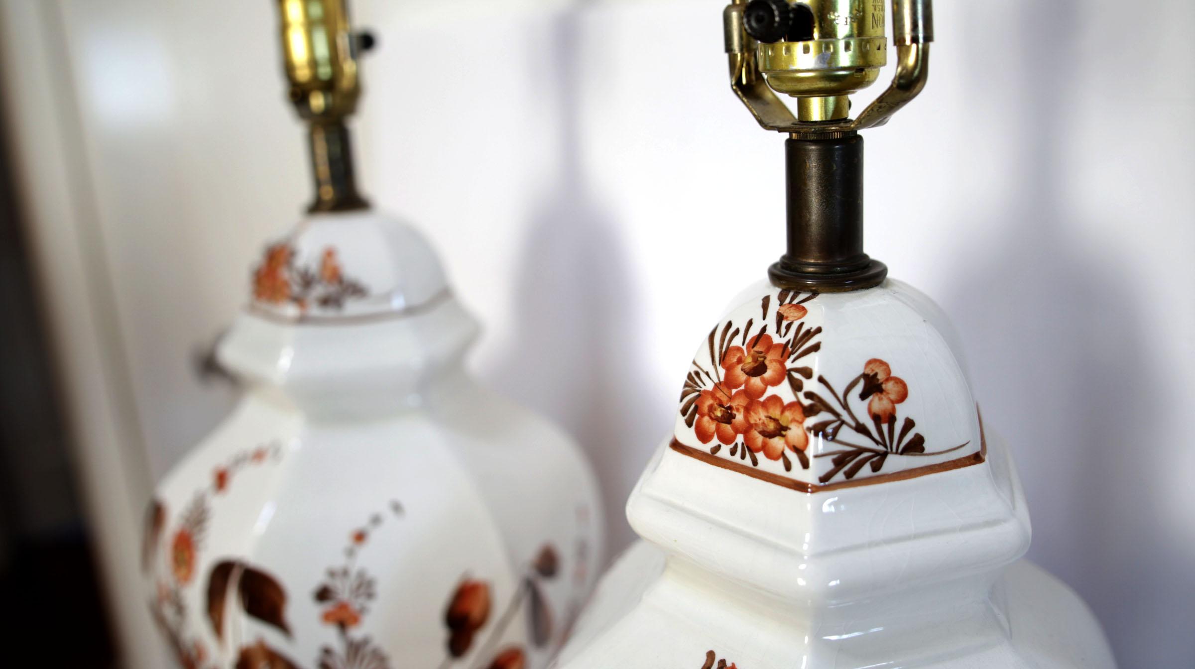 Mid-Century Modern Paire de lampes hexagonales signées Antonio Zen, fabriquées en Italie en vente
