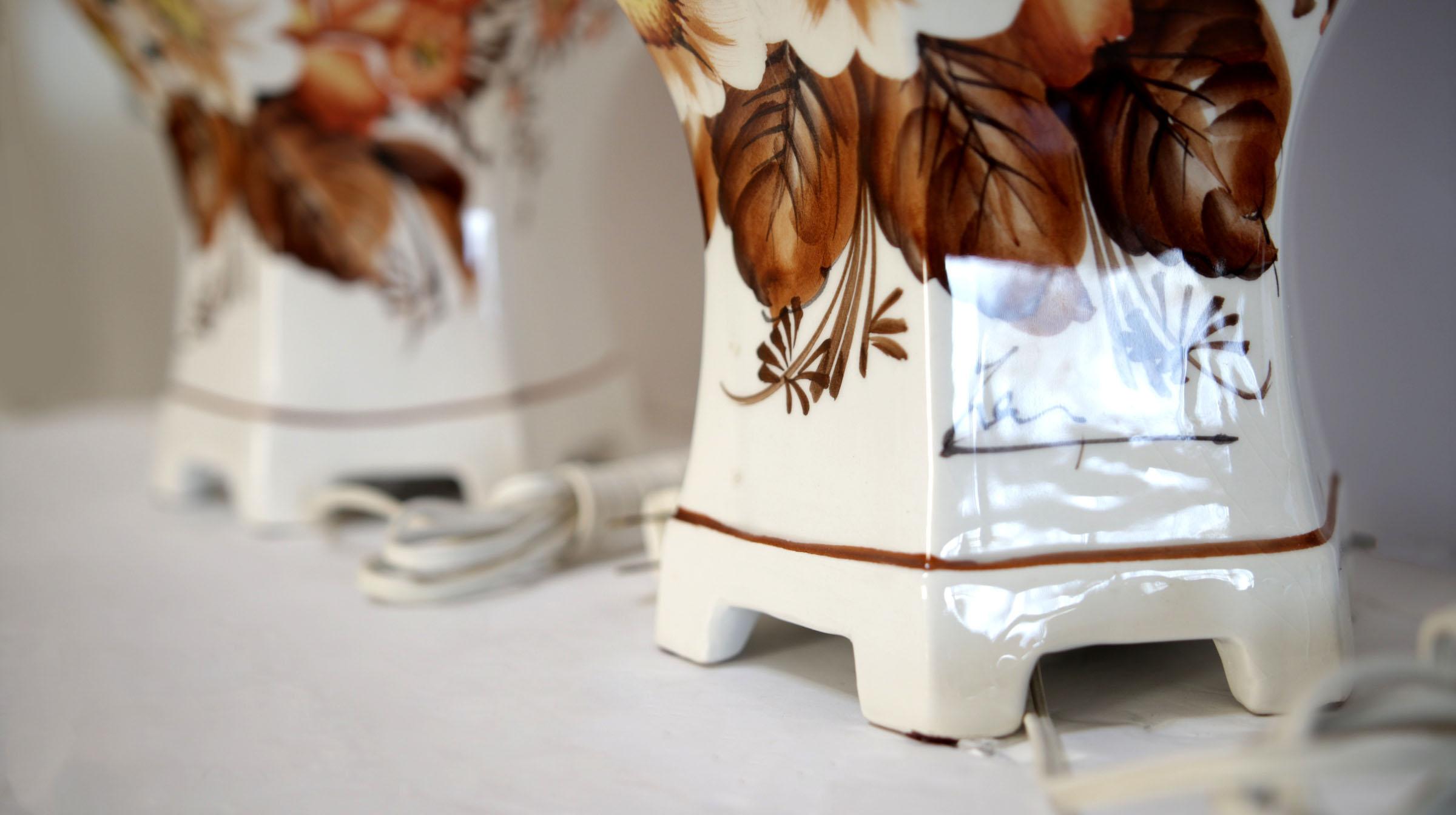 Sechseckige Antonio Zen-Lampen, signiert, hergestellt in Italien, Paar im Zustand „Gut“ im Angebot in Lomita, CA